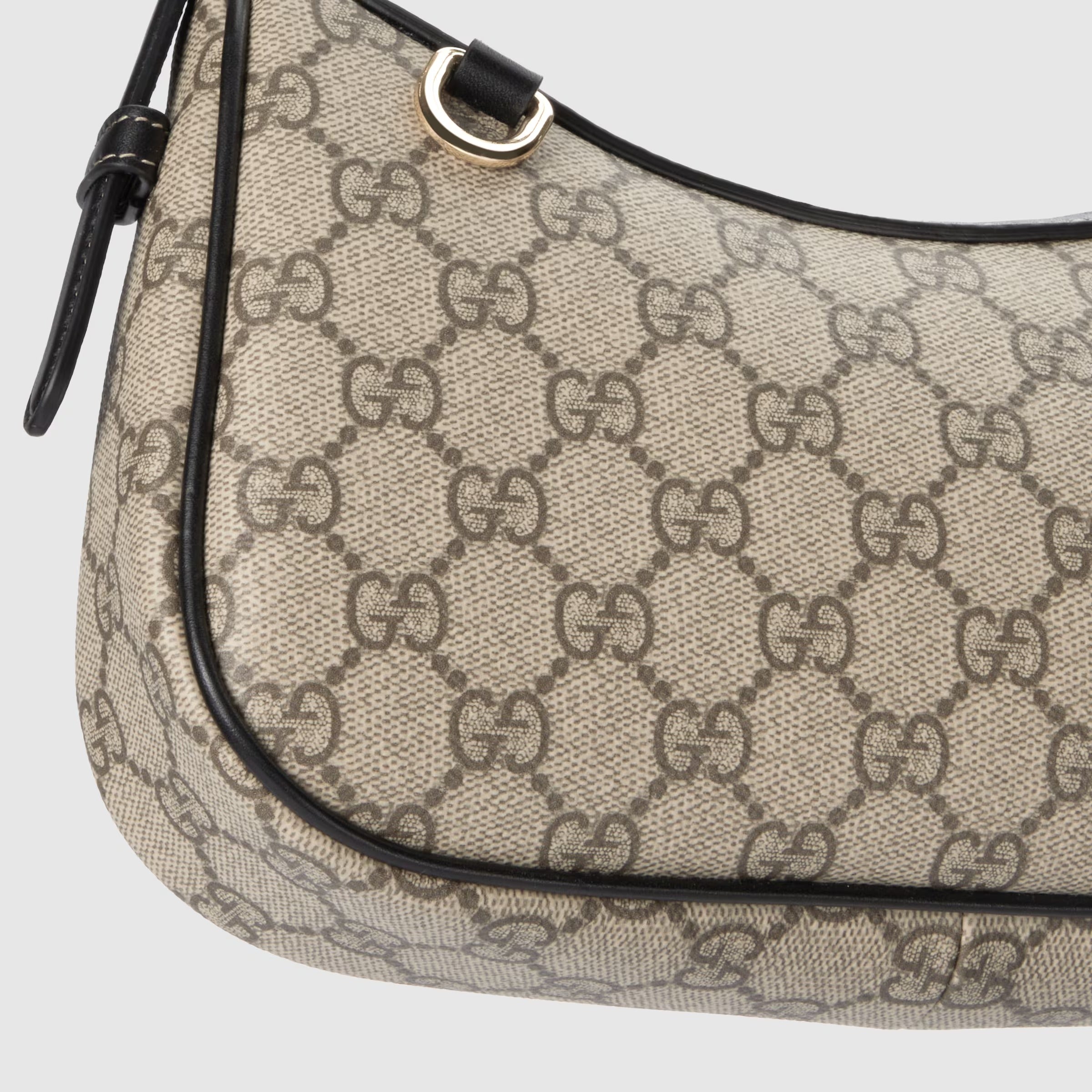 Gucci GG Emblem Small Shoulder Bag – Beige/Brown