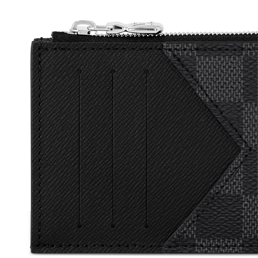 Louis Vuitton Damier Graphite Canvas Coin Card Holder - Black