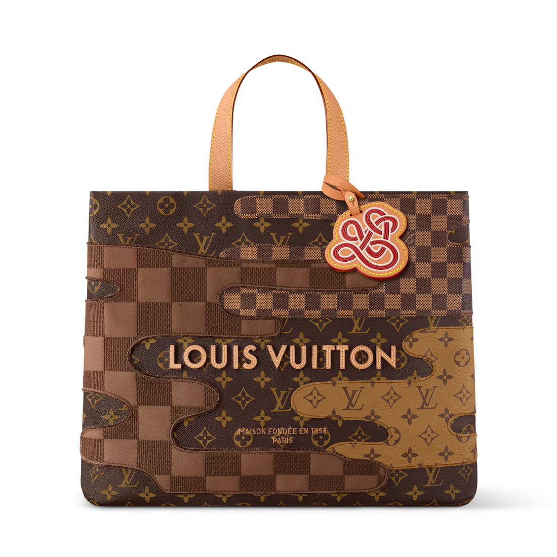 Louis Vuitton Monogram Canvas Shopper Tote Bag MM – Brown