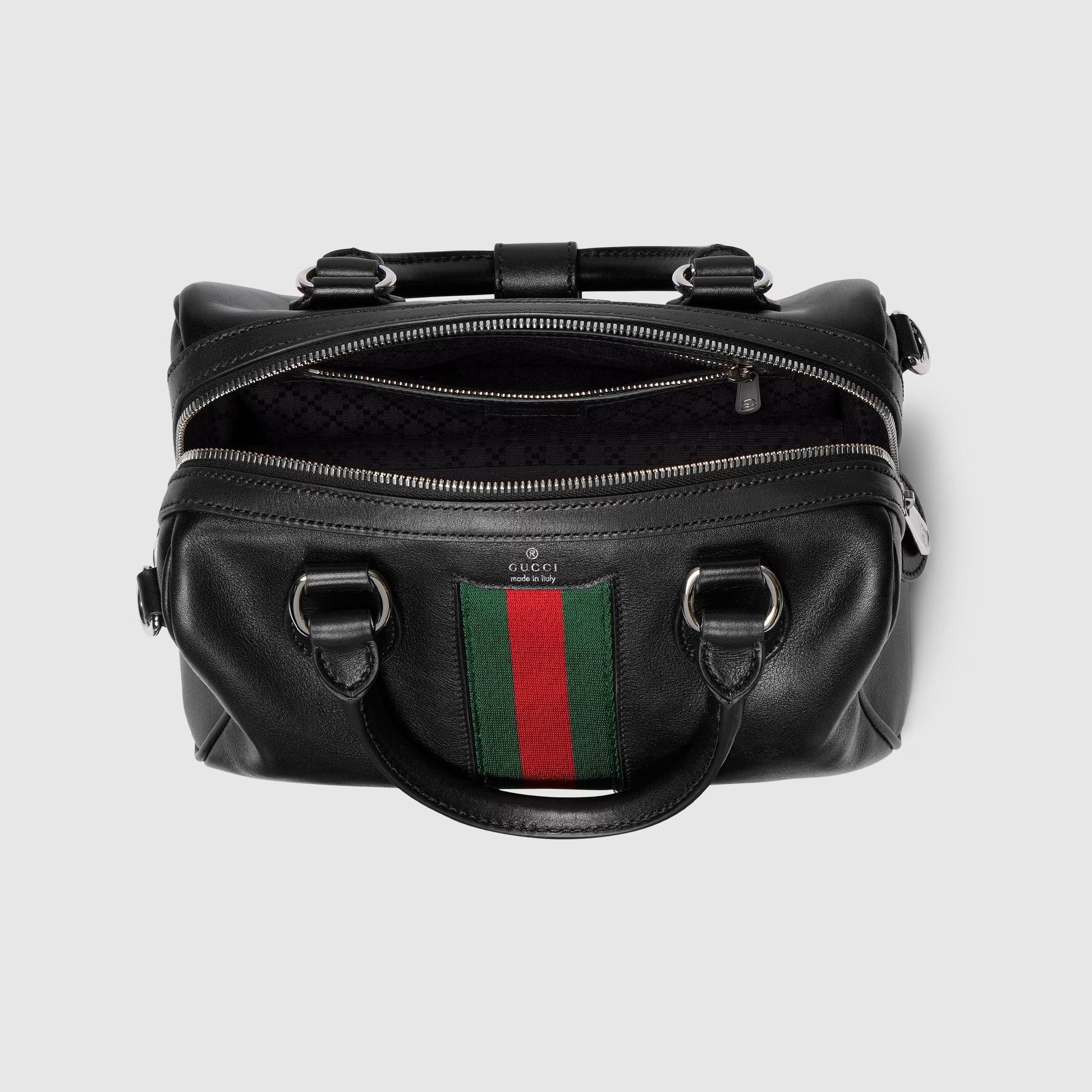 Gucci Web Trademark Small Duffle Bag – Black