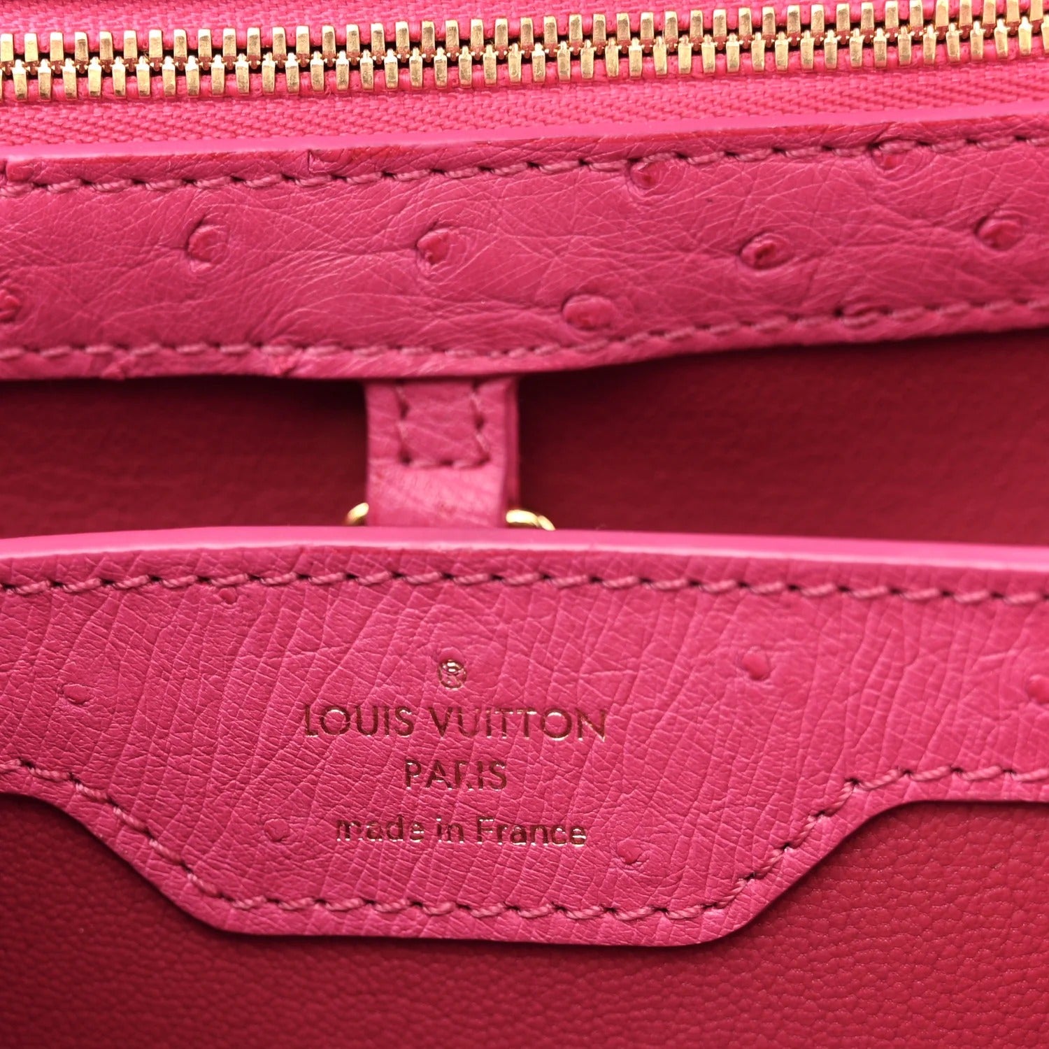 Louis Vuitton  Ostrich Capucines BB – Fuchsia