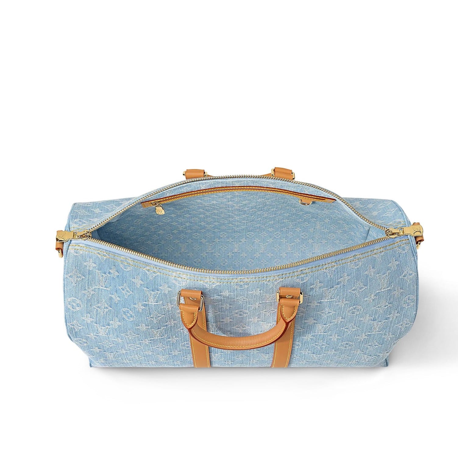 Louis Vuitton Monogram Denim Keepall Bandoulière 45 Duffle Bag – Blue