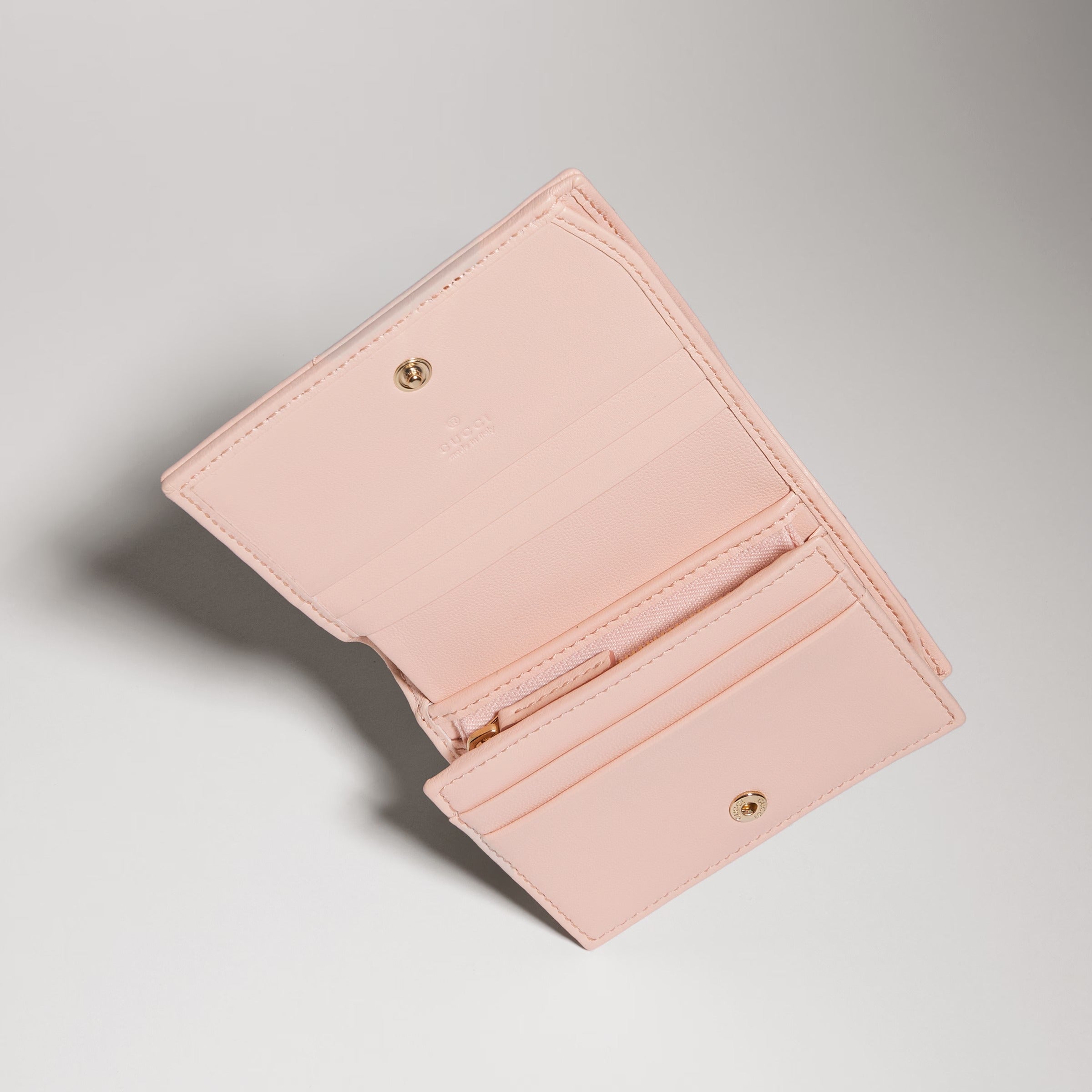Gucci GG Marmont Card Case Wallet –  Light Pink