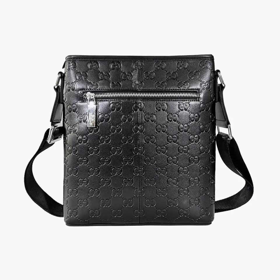 Gucci Signature Crossbody Bag – Black