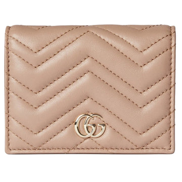 Gucci GG Marmont Card Case Wallet – Beige