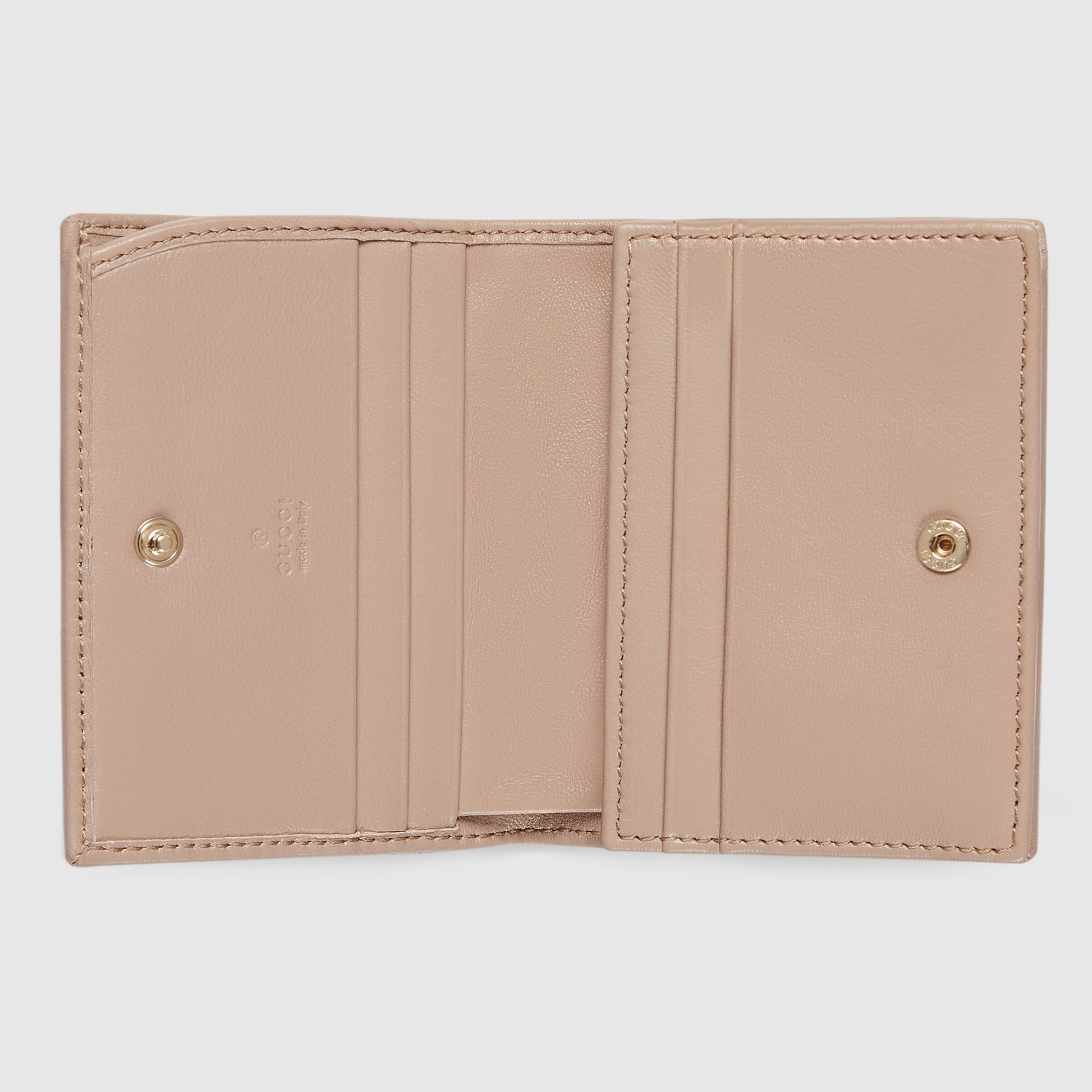 Gucci GG Marmont Card Case Wallet – Beige