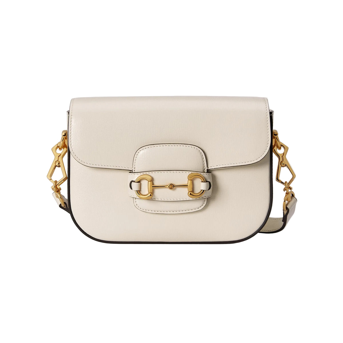 Gucci Horsebit 1955 Small Shoulder Bag – White
