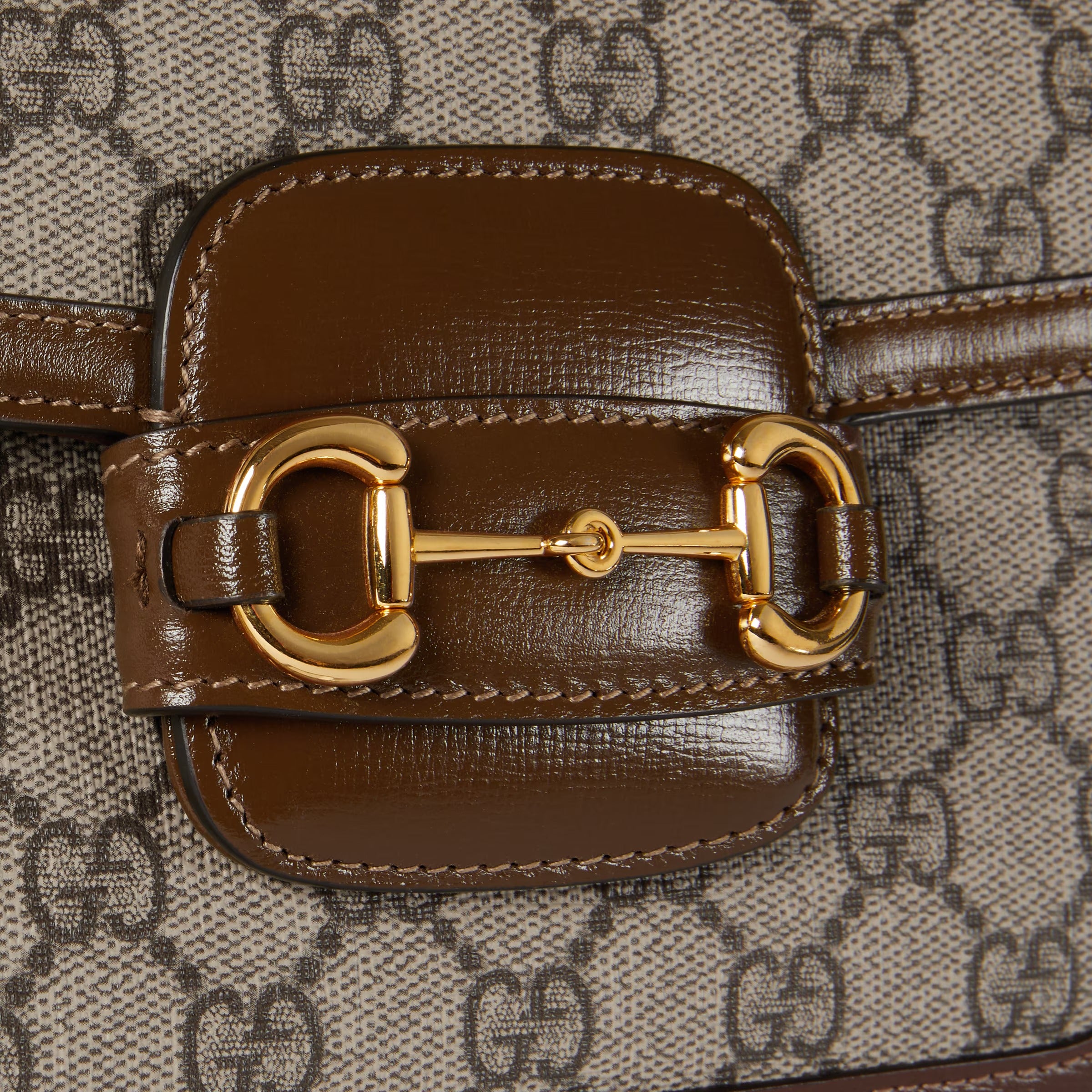 Gucci Horsebit 1955 Medium Shoulder Bag - Beige
