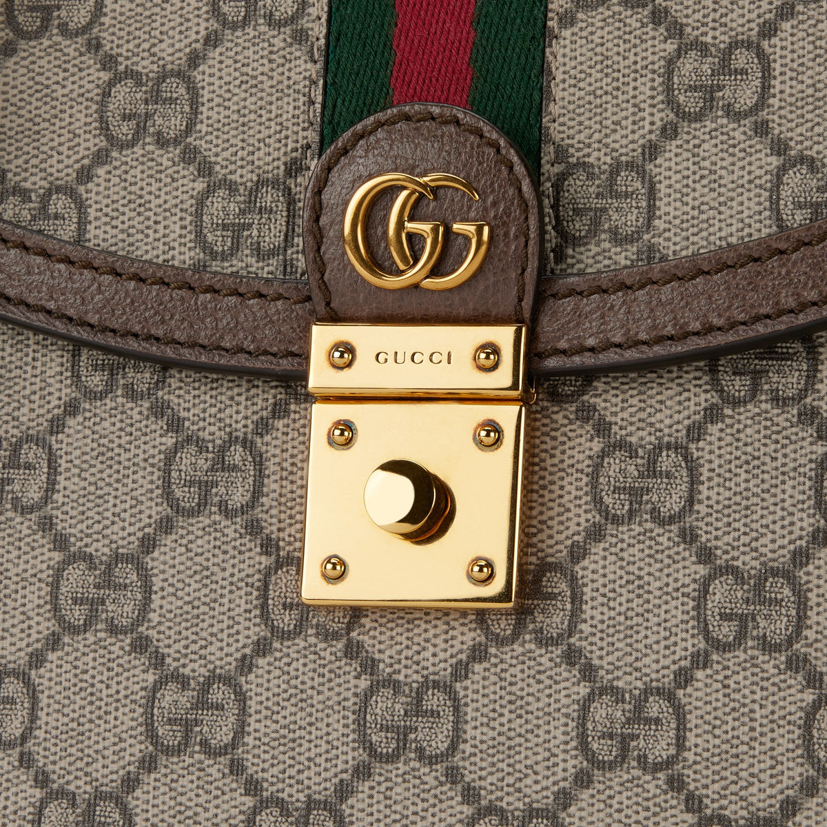 Gucci Ophidia Small Shoulder Chain Bag - Beige