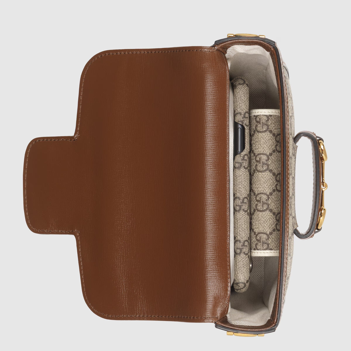 Gucci Horsebit 1955 Medium Shoulder Bag - Beige