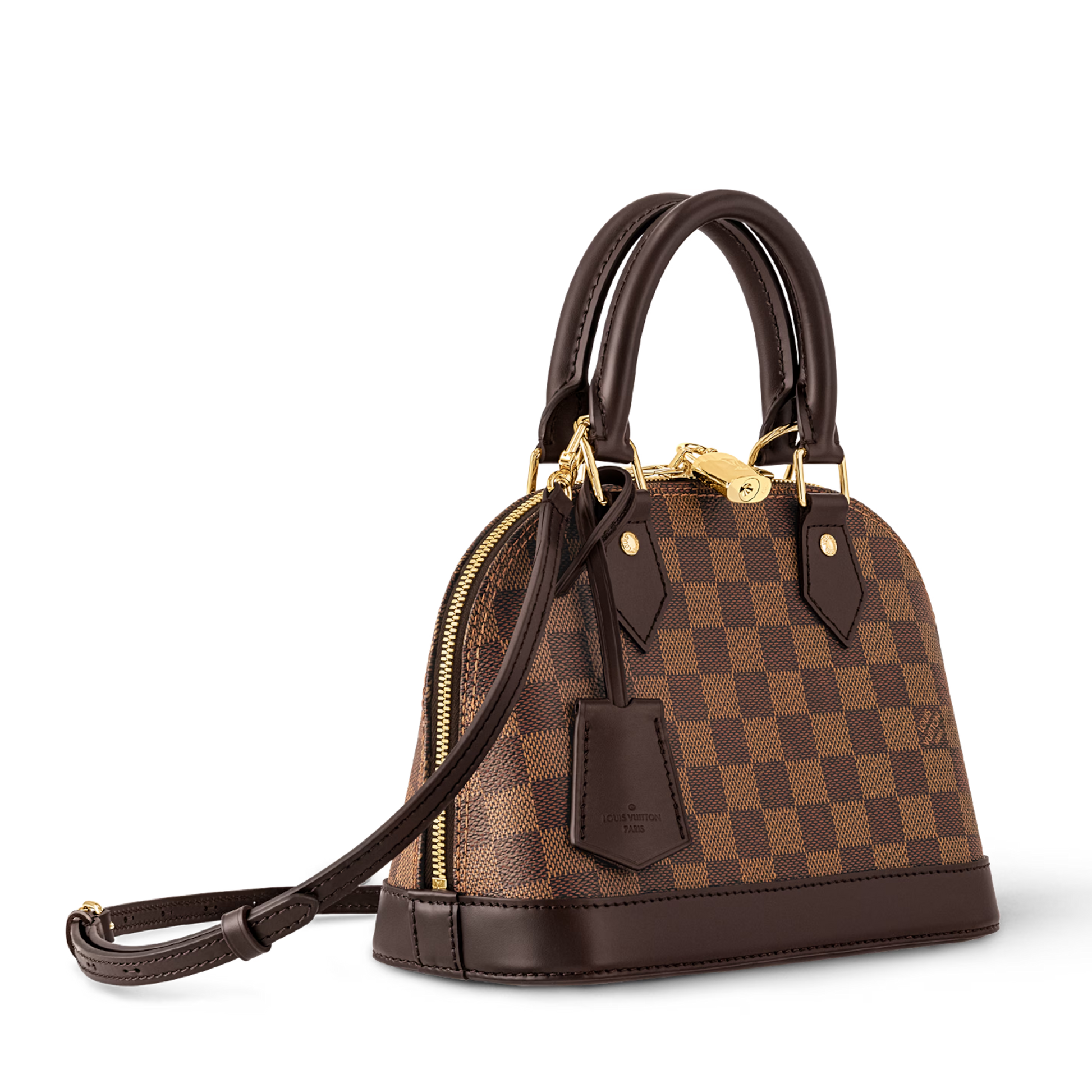 Louis Vuitton Damier Ebene Alma BB Handbag – Brown