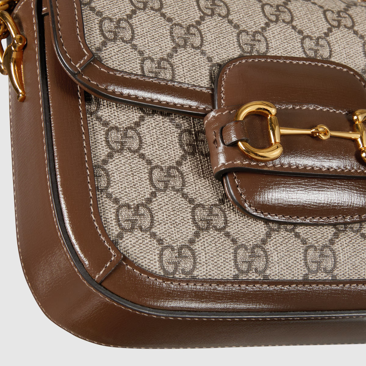 Gucci Horsebit 1955 Medium Shoulder Bag - Beige