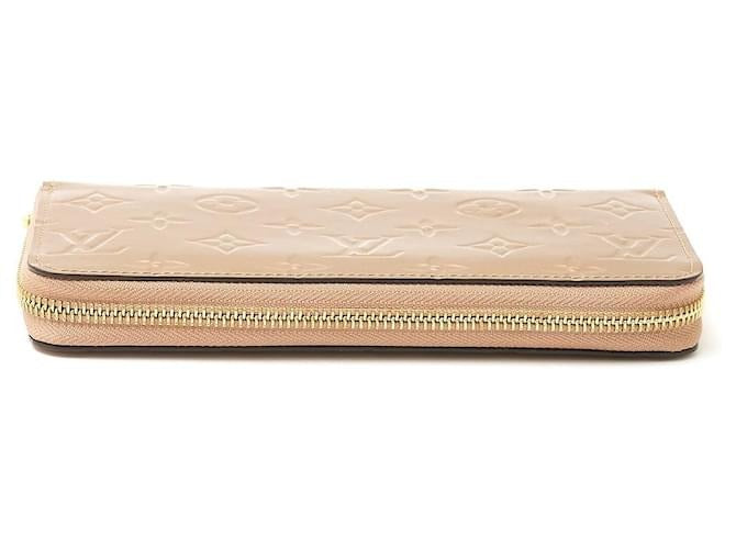 Louis Vuitton Monogram Vernis Zippy Wallet  - Beige