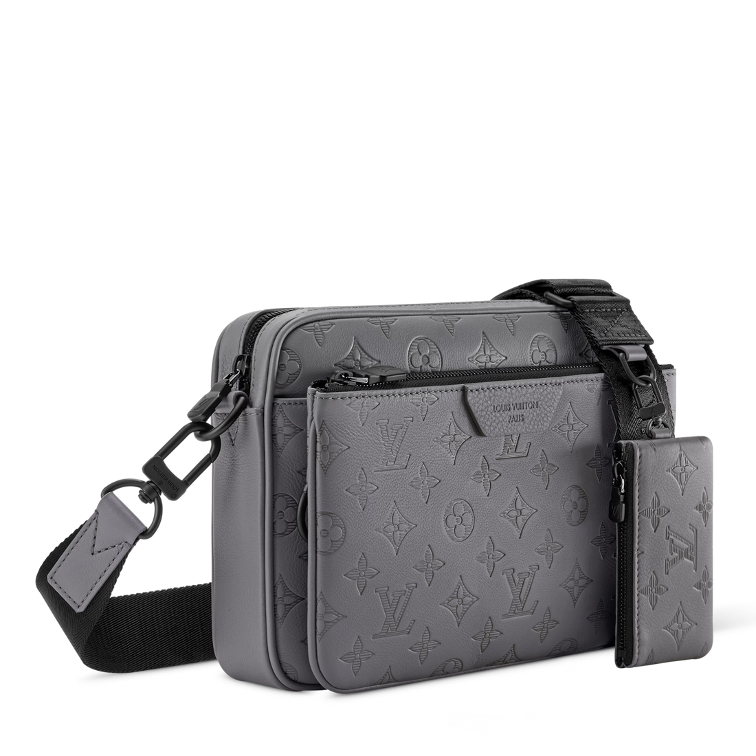 Louis Vuitton Monogram Shadow Trio Messenger Bag – Anthracite Gray