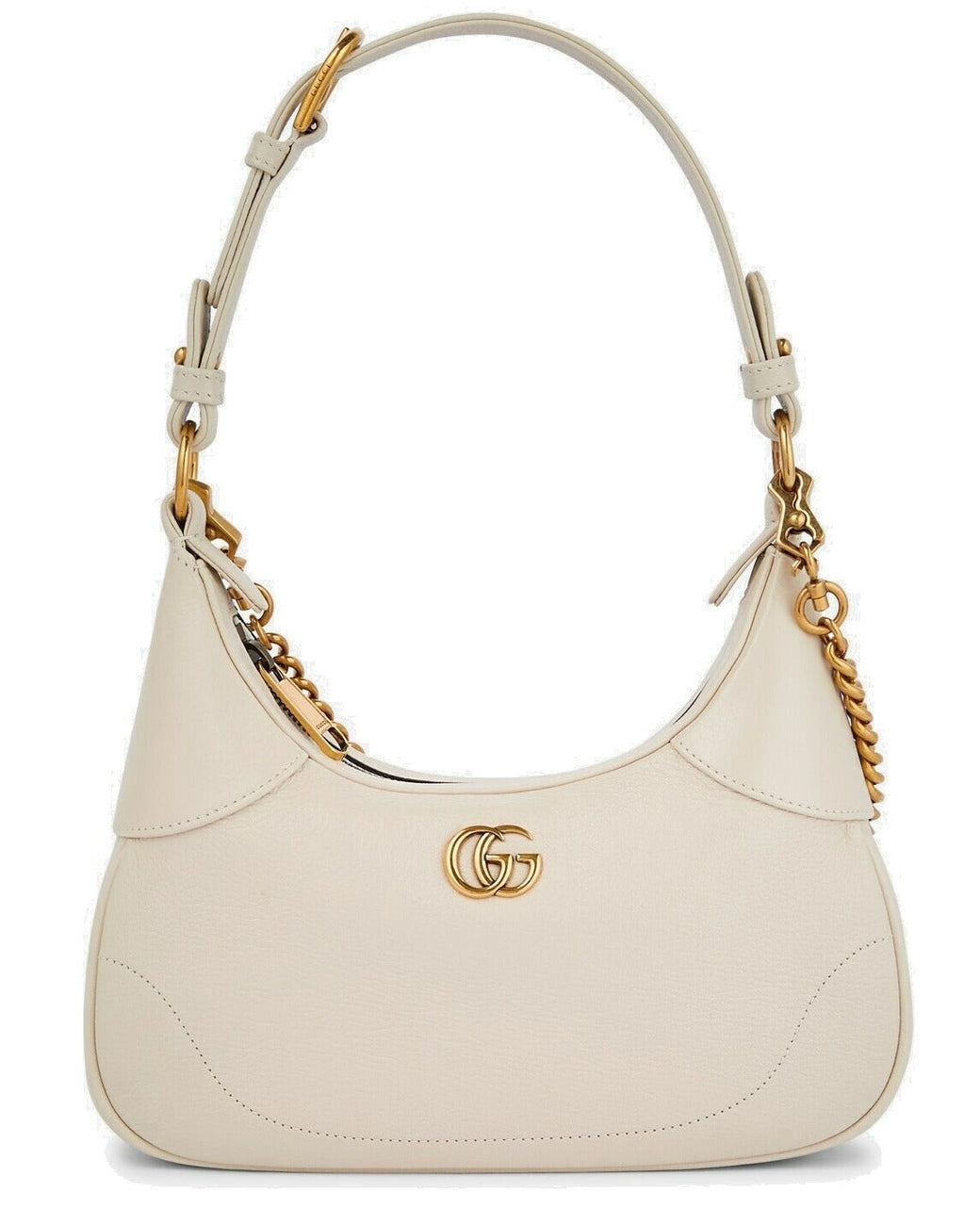 Gucci Aphrodite Small Leather Shoulder Bag – White