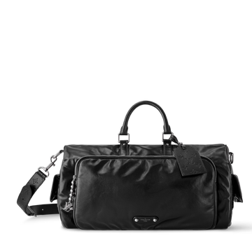 Louis Vuitton Calfskin Keepall Cargo Bandoulière 50 Travel Bag – Black