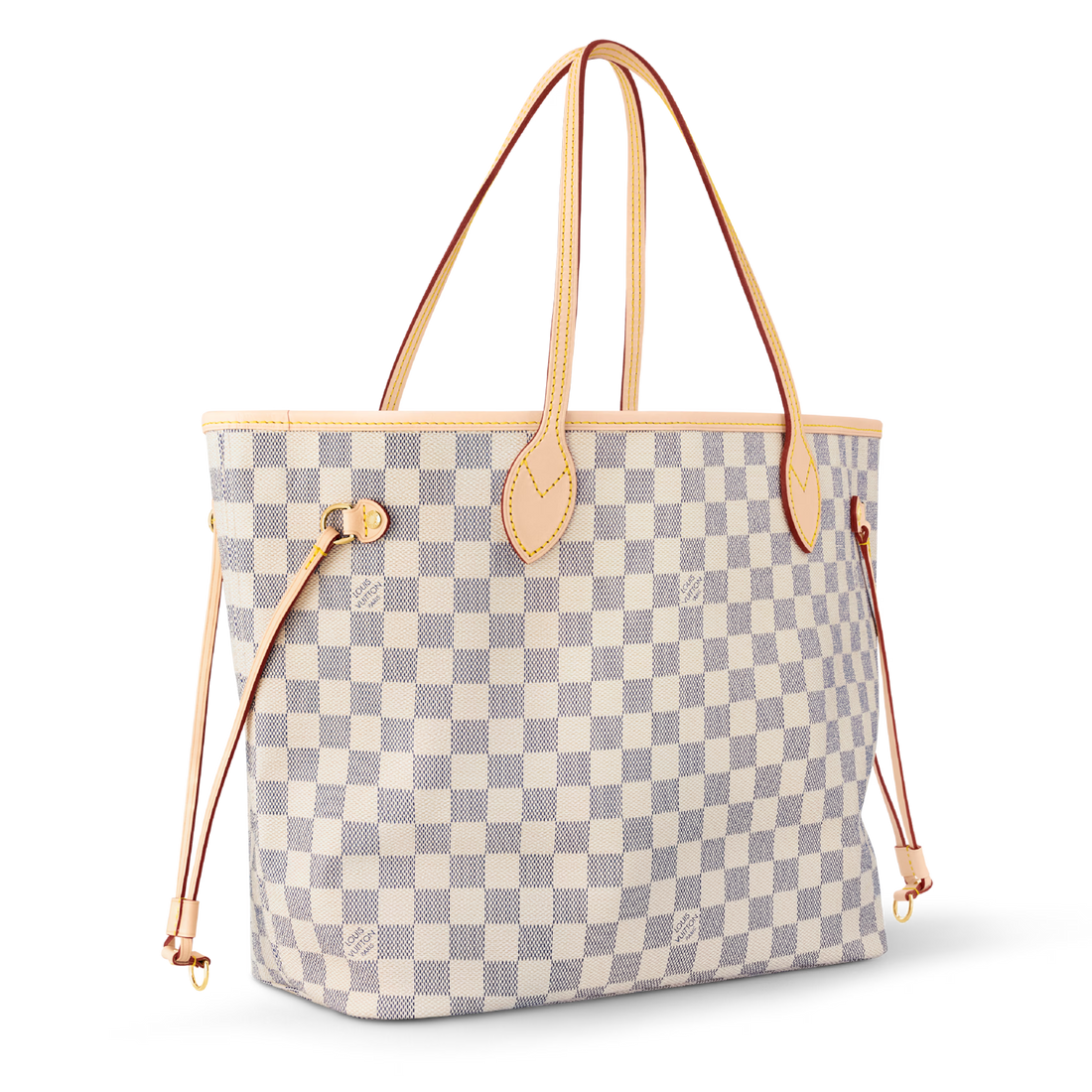 Louis Vuitton Damier Azur Canvas Neverfull MM Tote Bag – Beige