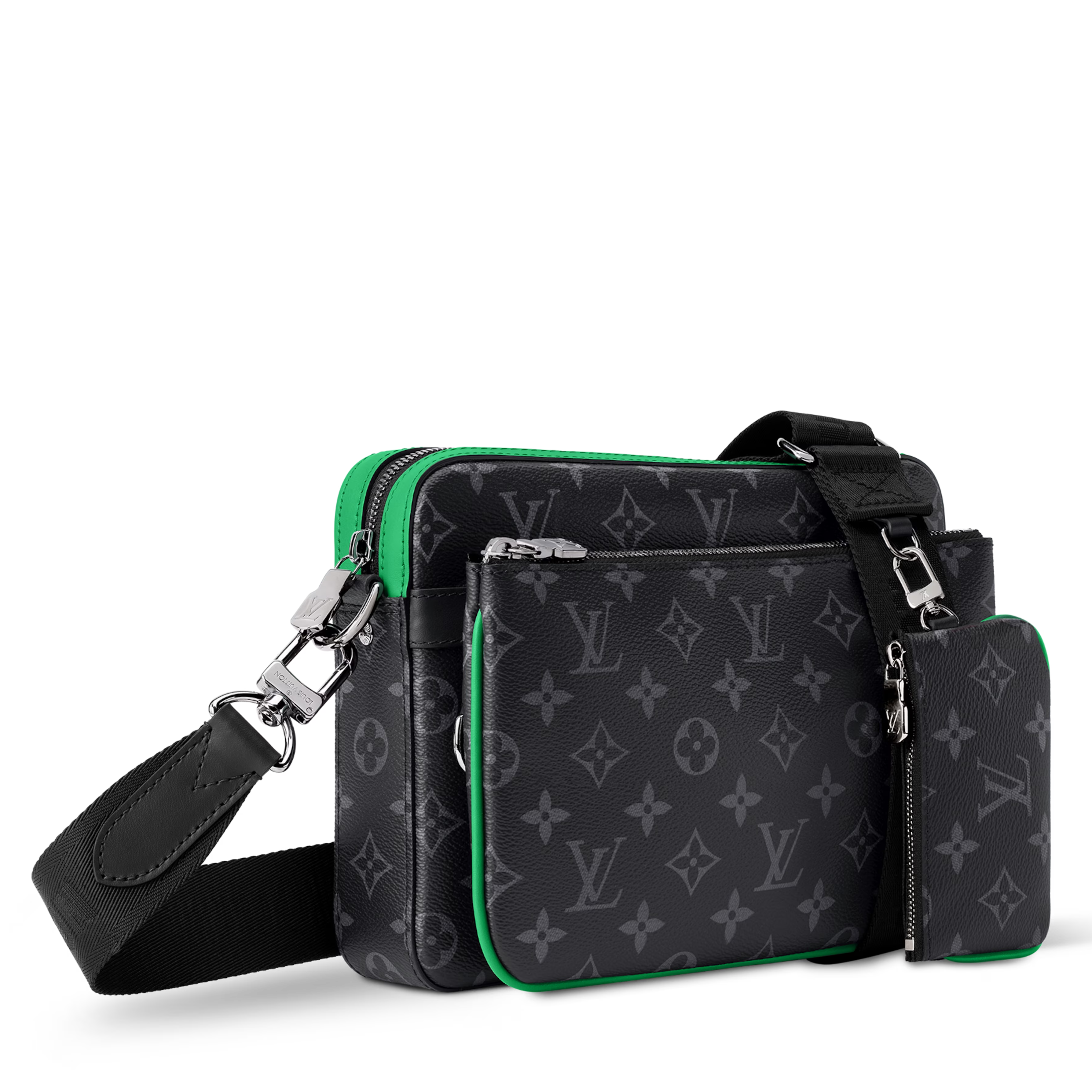 Louis Vuitton Monogram Eclipse Trio Messenger Bag – Bamboo Green