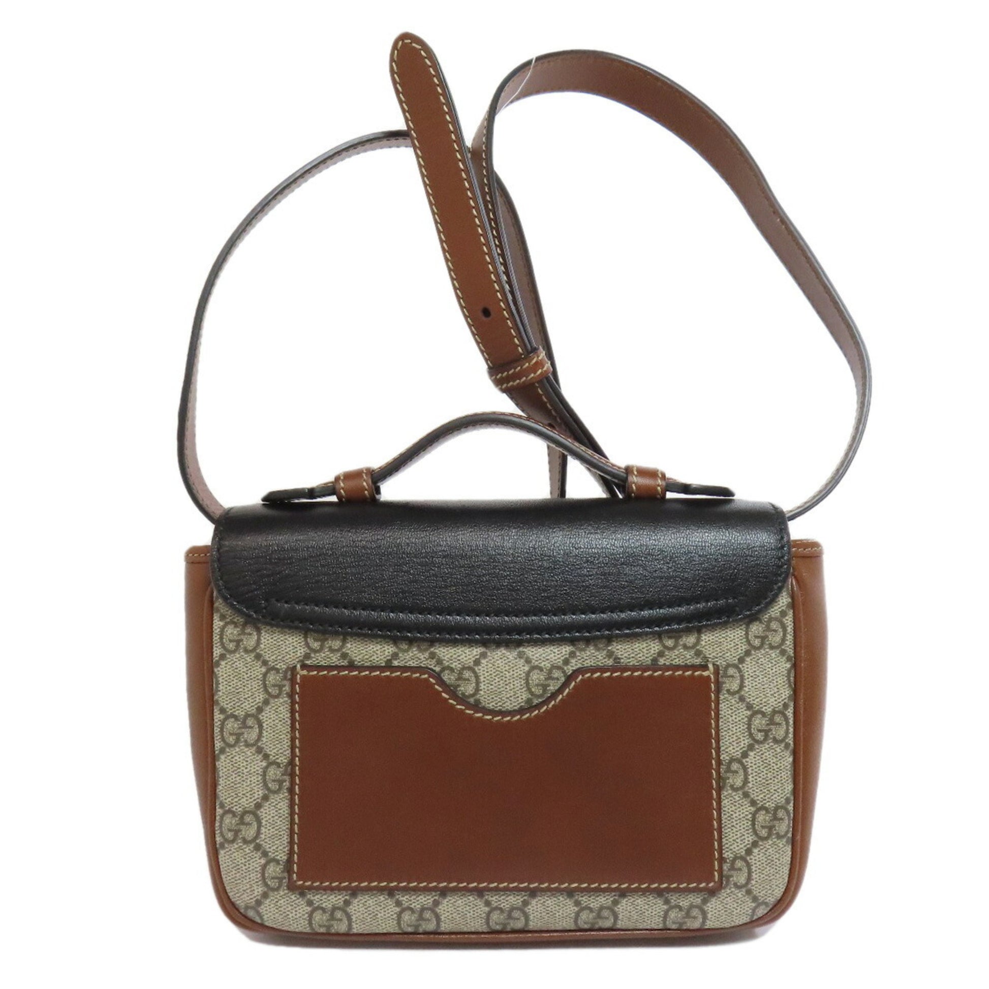 Gucci GG Supreme Padlock Shoulder Bag – Beige