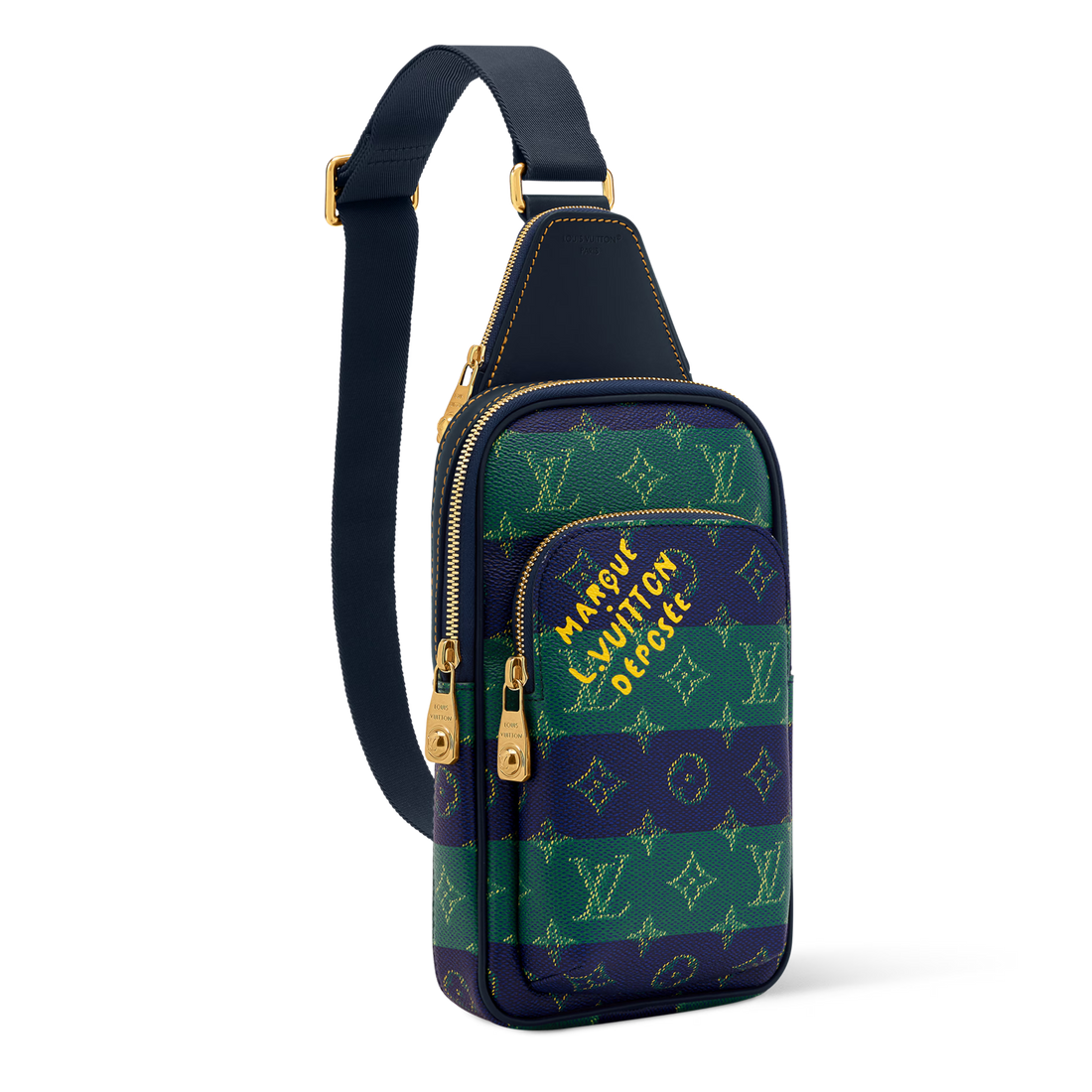 Louis Vuitton Monogram Heritage Avenue Slingbag PM – Blue Striped