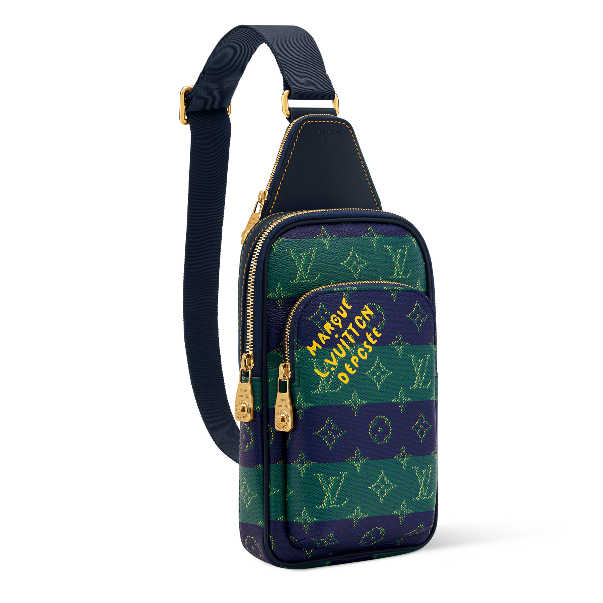 Louis Vuitton Monogram Heritage Avenue Slingbag PM – Blue Striped