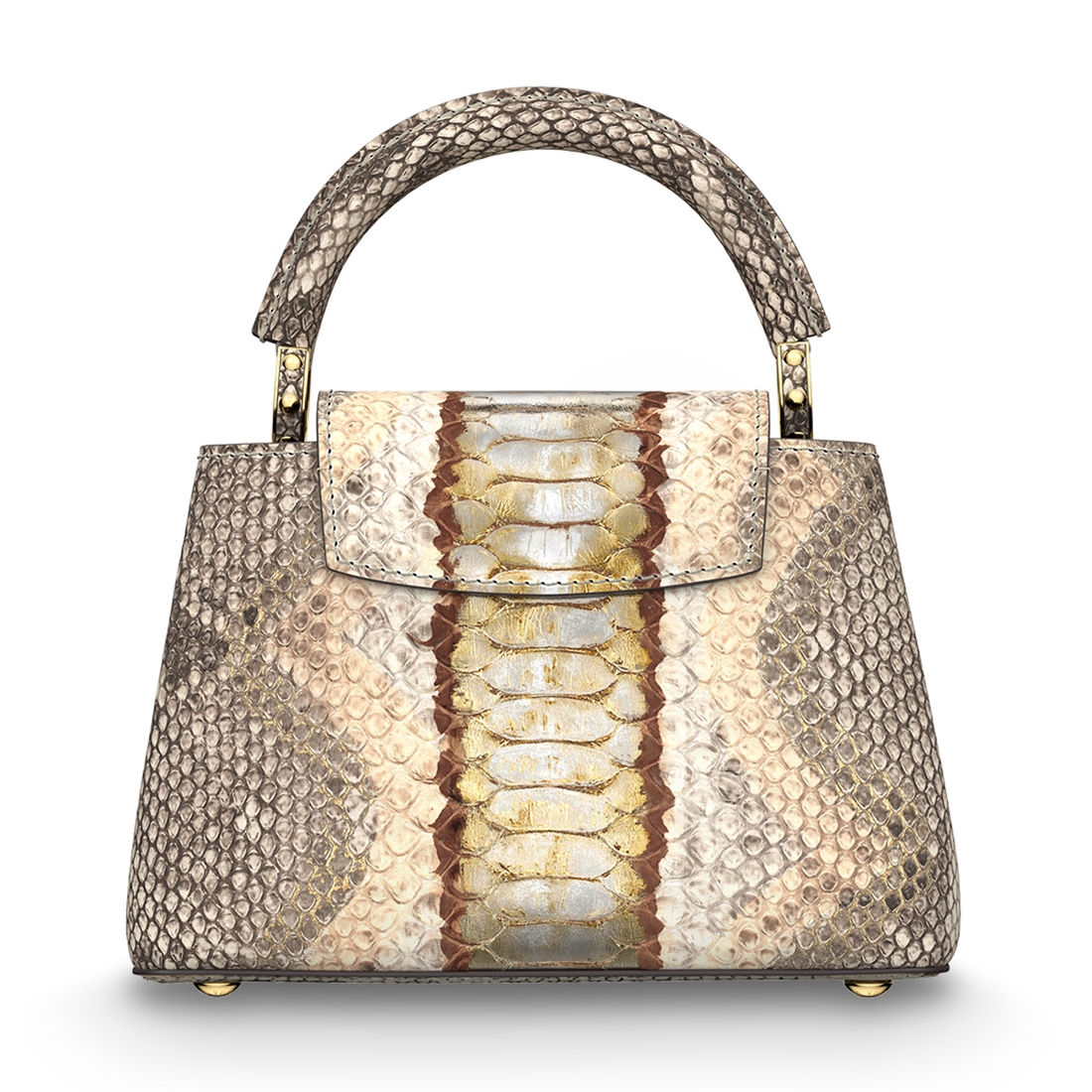 Louis Vuitton Capucines Mini Bag – Gold Silver