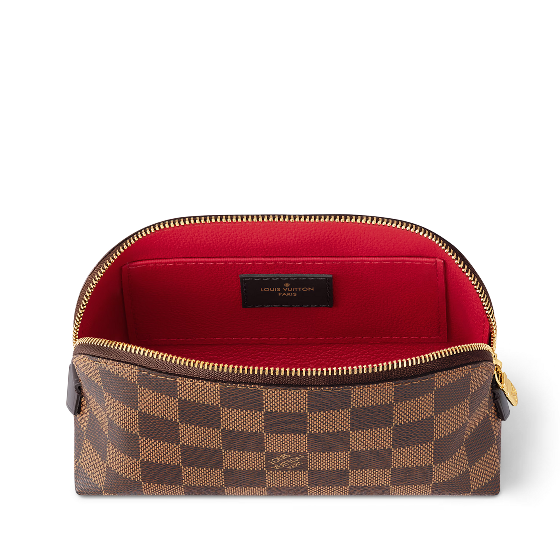 Louis Vuitton Damier Ebene Canvas Cosmetic Pouch PM – Brown