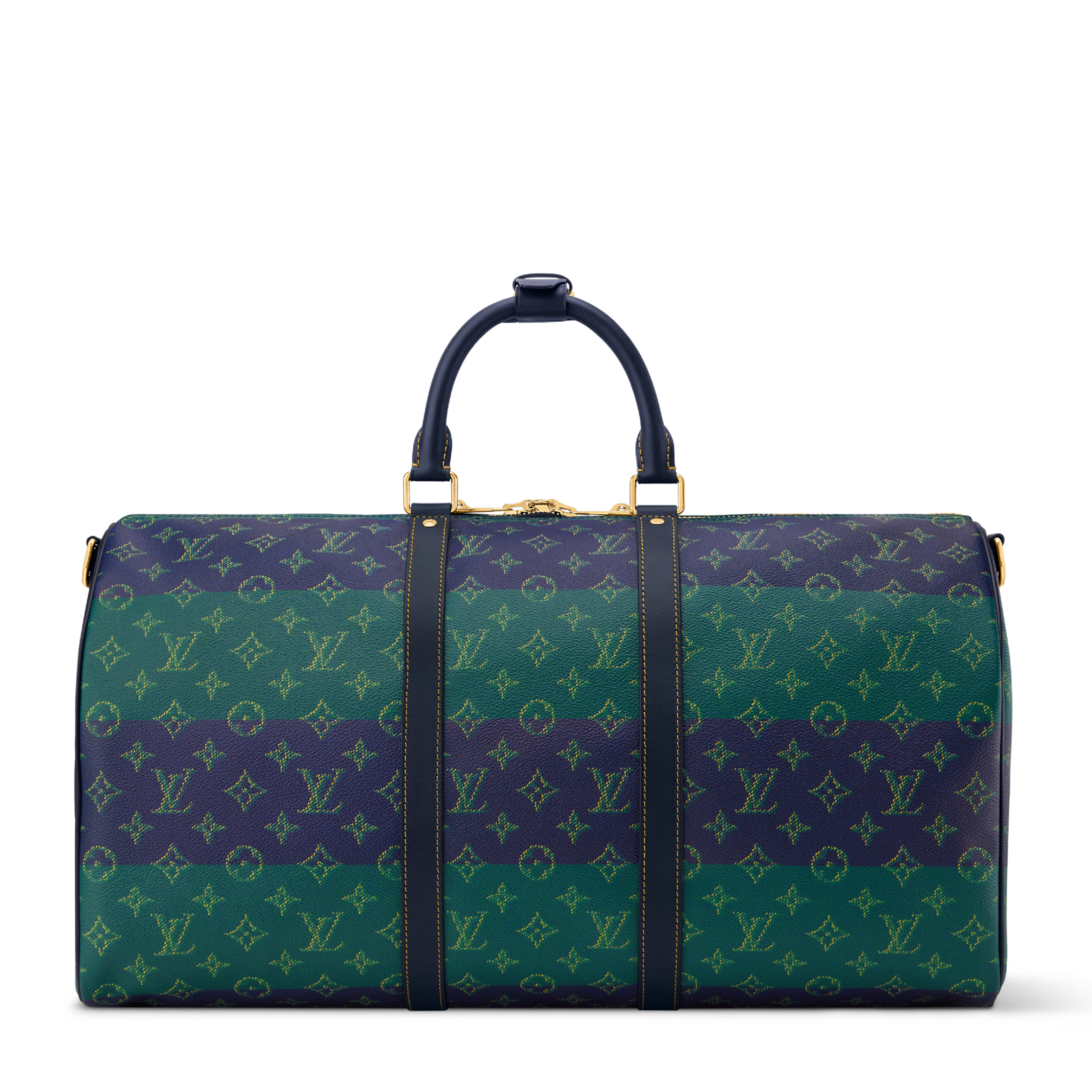 Louis Vuitton Keepall Bandoulière 50 Duffle Bag – Blue Stripes