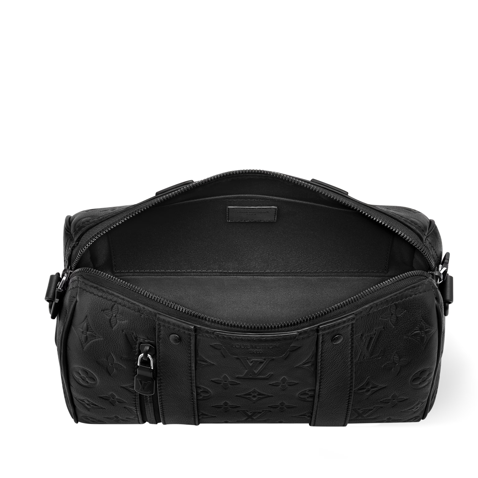 Louis Vuitton Monogram Shadow City Keepall Duffle Bag – Black