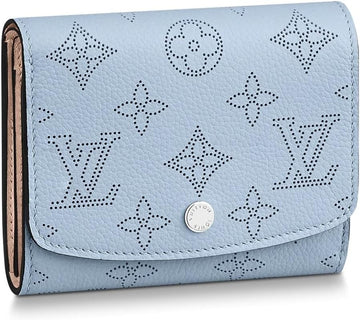 Louis Vuitton Mahina Leather Compact Iris Wallet - Blue
