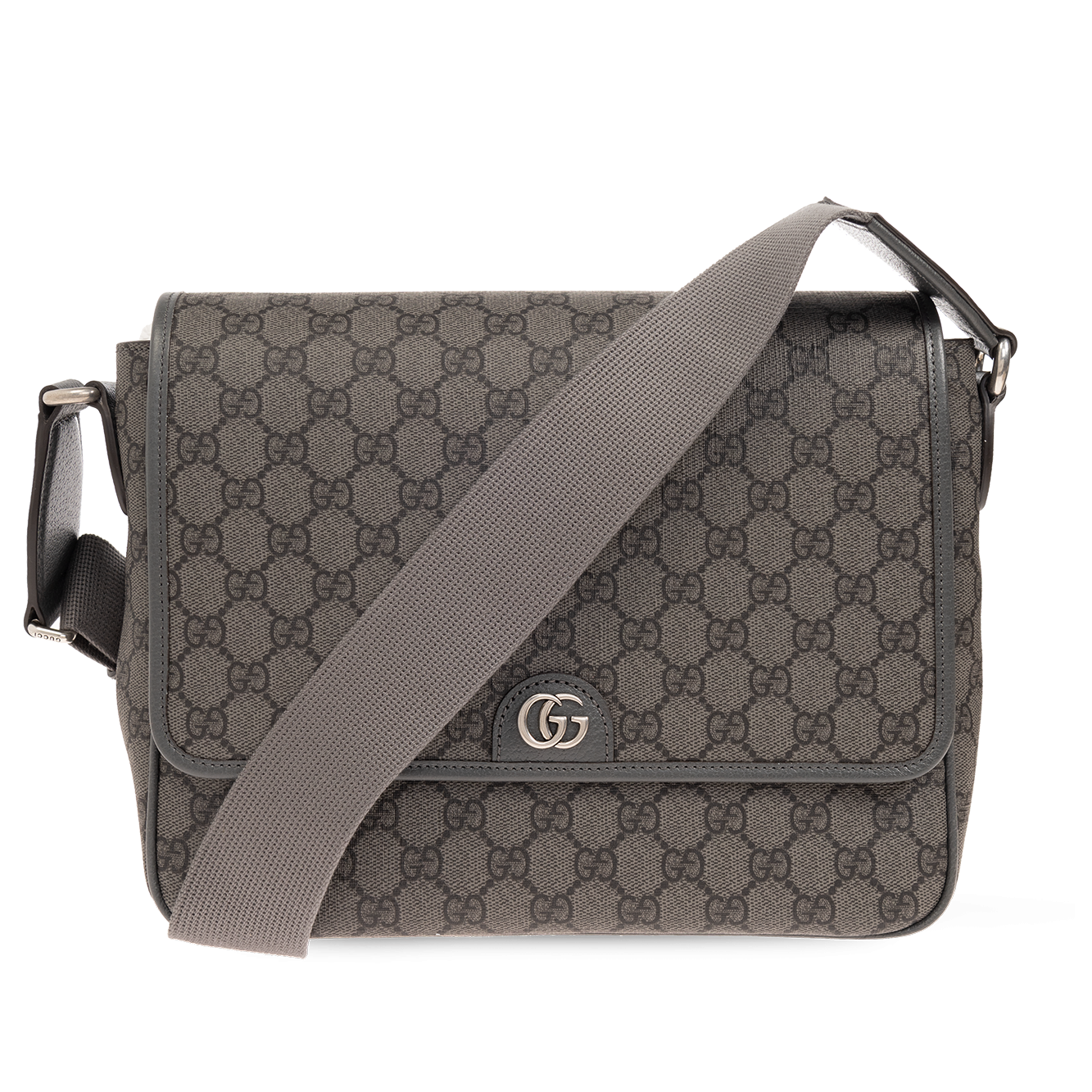 Gucci GG Supreme Canvas Medium Ophidia Messenger Bag – Grey