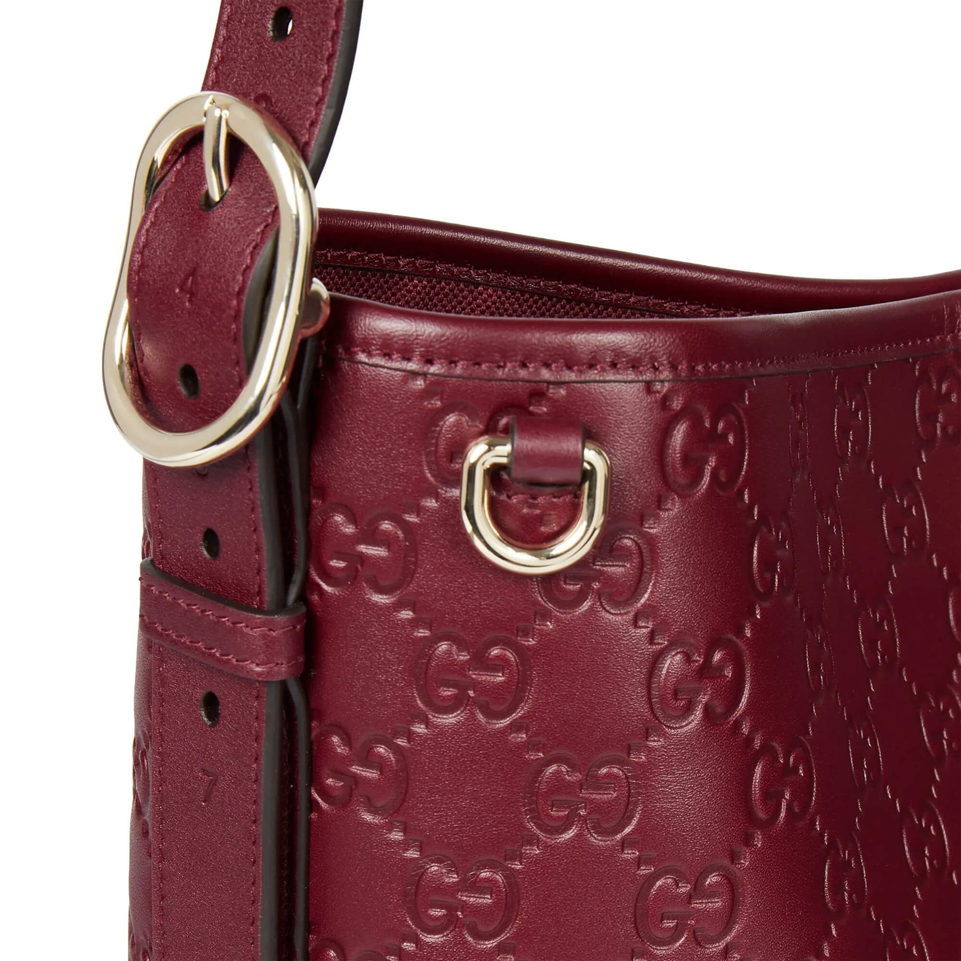 Gucci GG Calfskin Emblem Medium Shoulder Bag – Rose Ancora