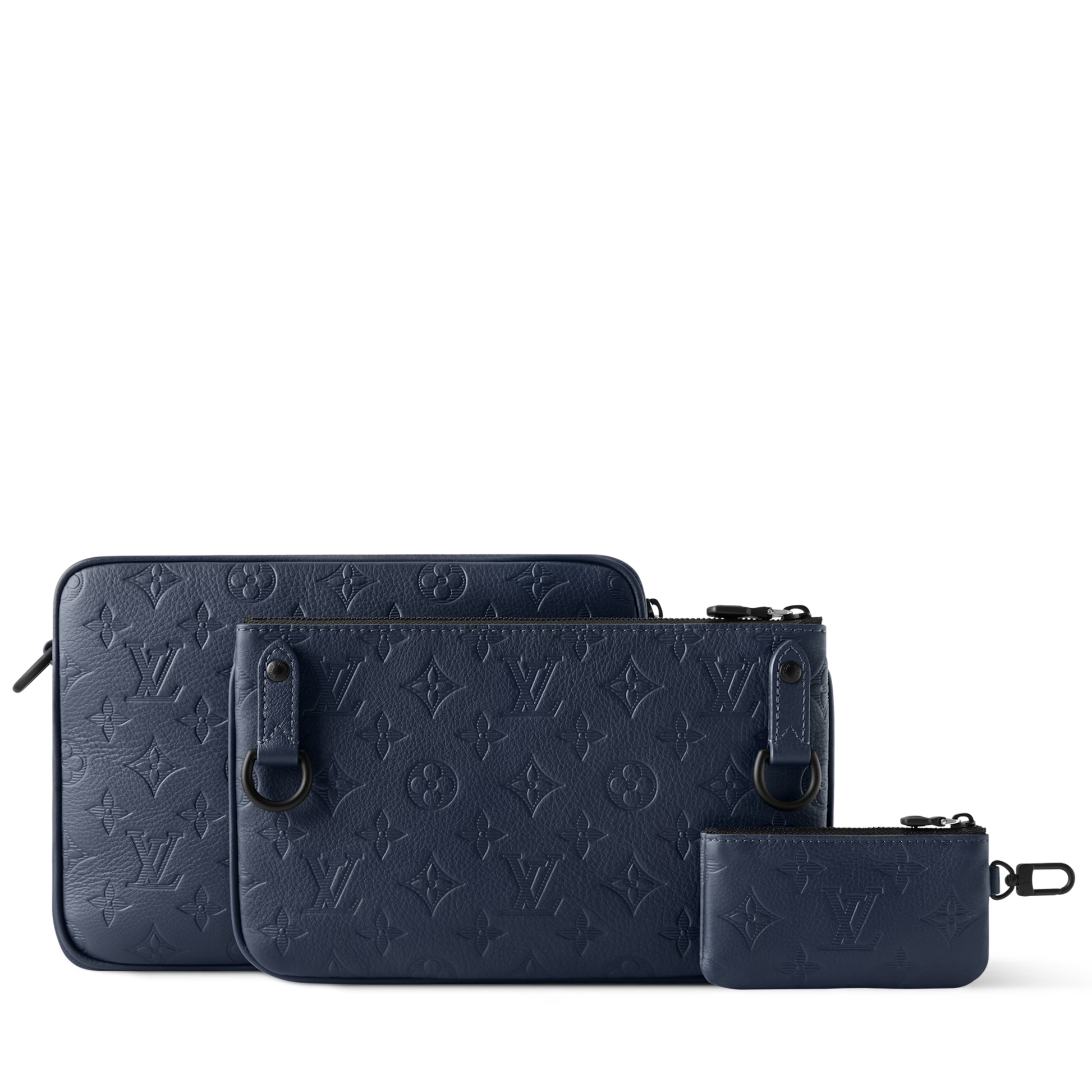 Louis Vuitton Monogram Shadow Trio Messenger Bag – Navy