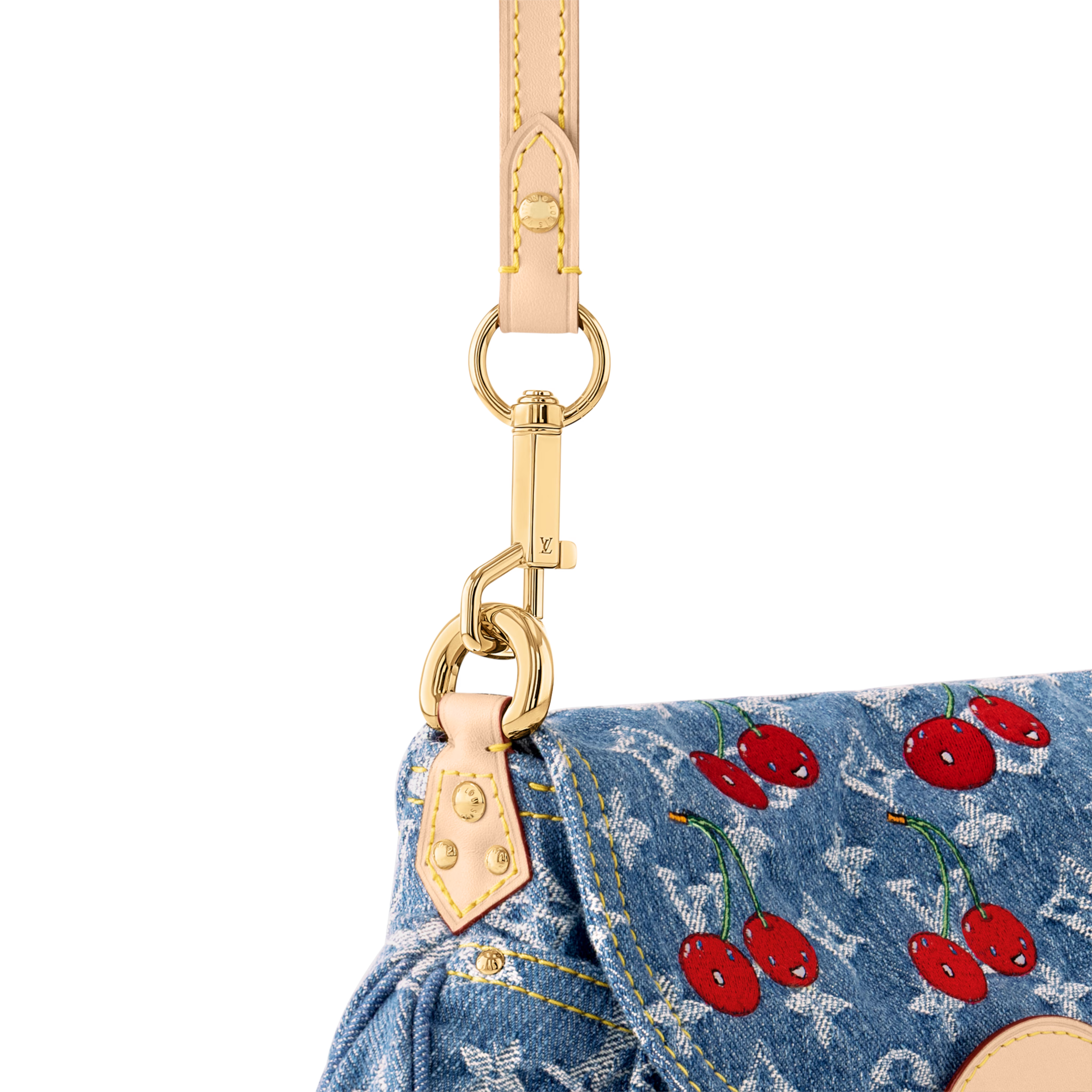 Louis Vuitton LV x TM Monogram Cherry Denim Sunset Shoulder Bag  – Blue