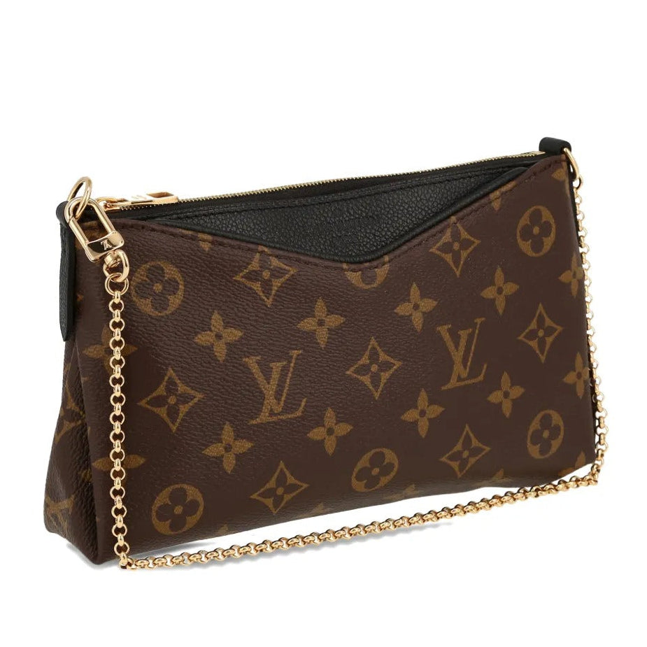 Louis Vuitton Monogram Pallas Chain Shoulder Bag – Brown