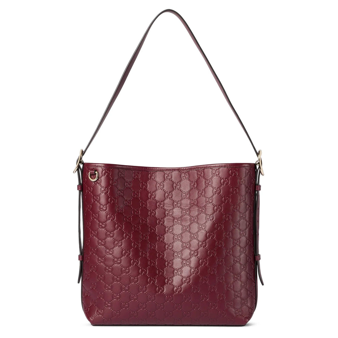 Gucci GG Calfskin Emblem Medium Shoulder Bag – Rose Ancora