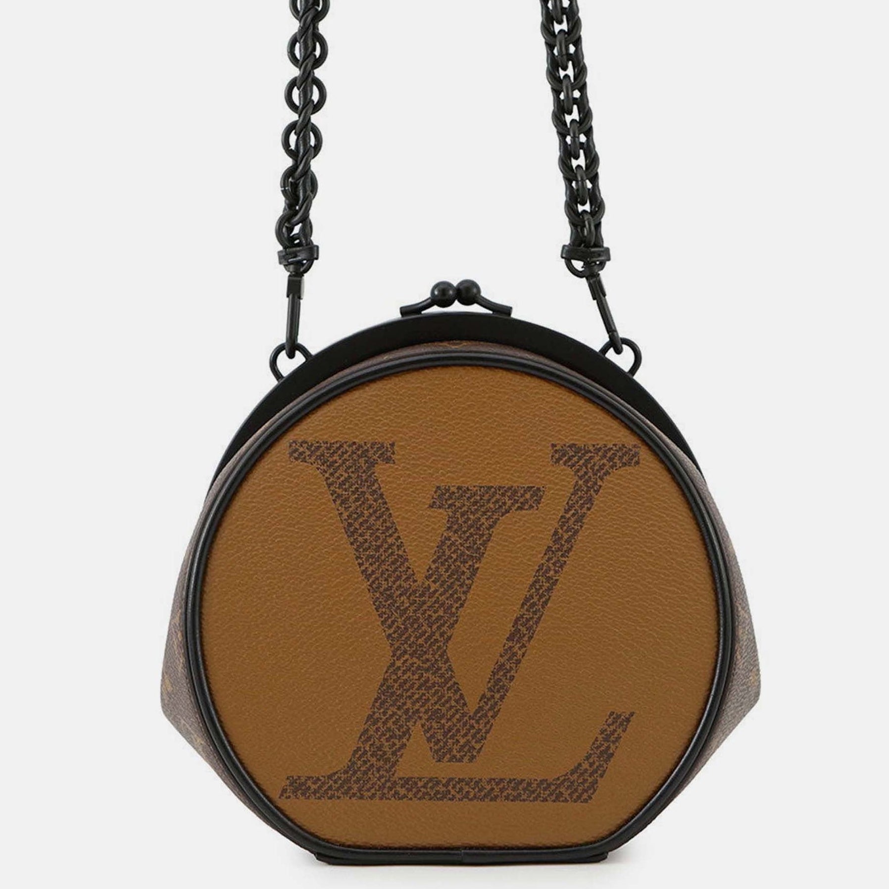 Louis Vuitton Reverse Monogram Boursicot Chain Bag - Brown