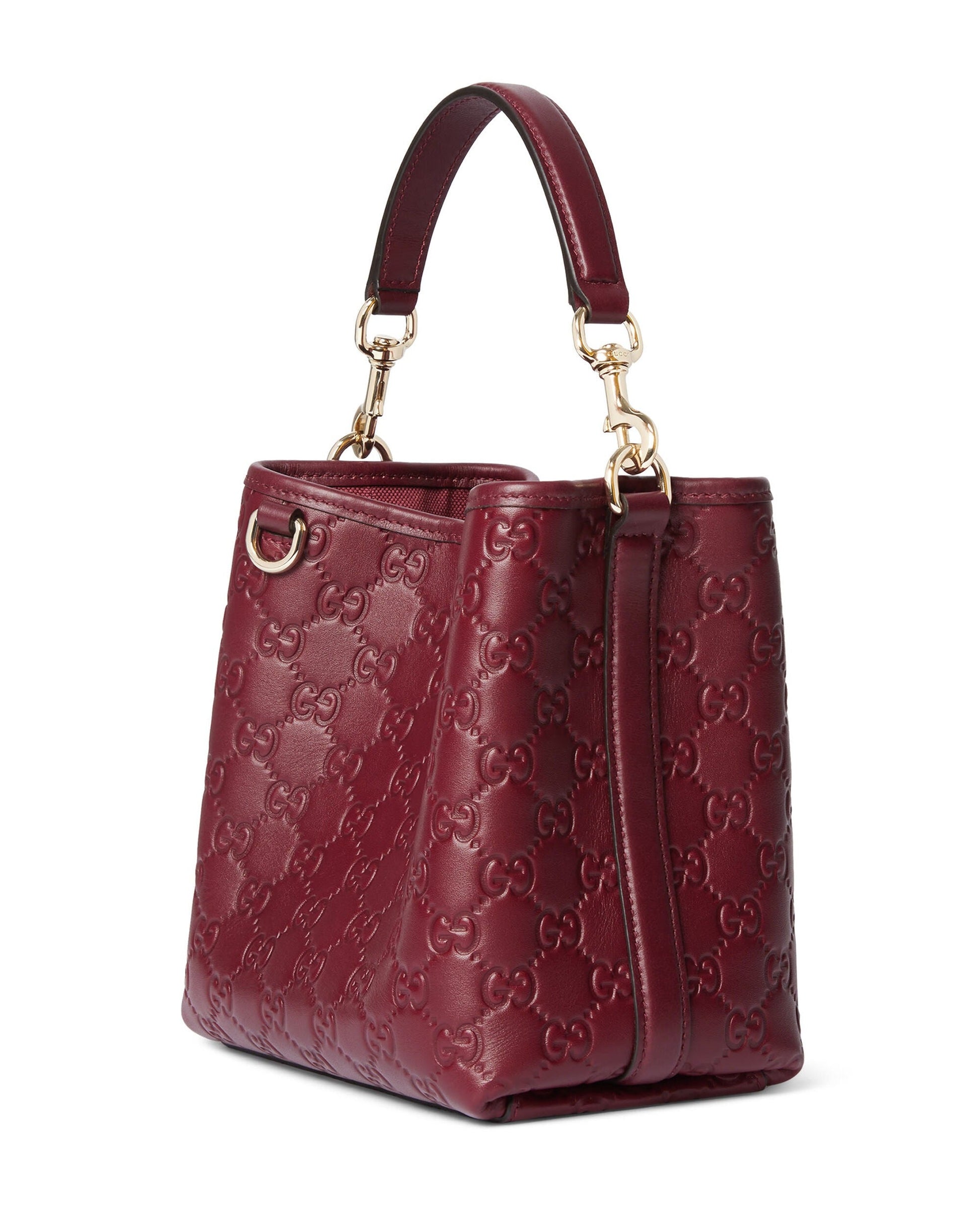 Gucci GG Calfskin Emblem Medium Shoulder Bag – Rose Ancora