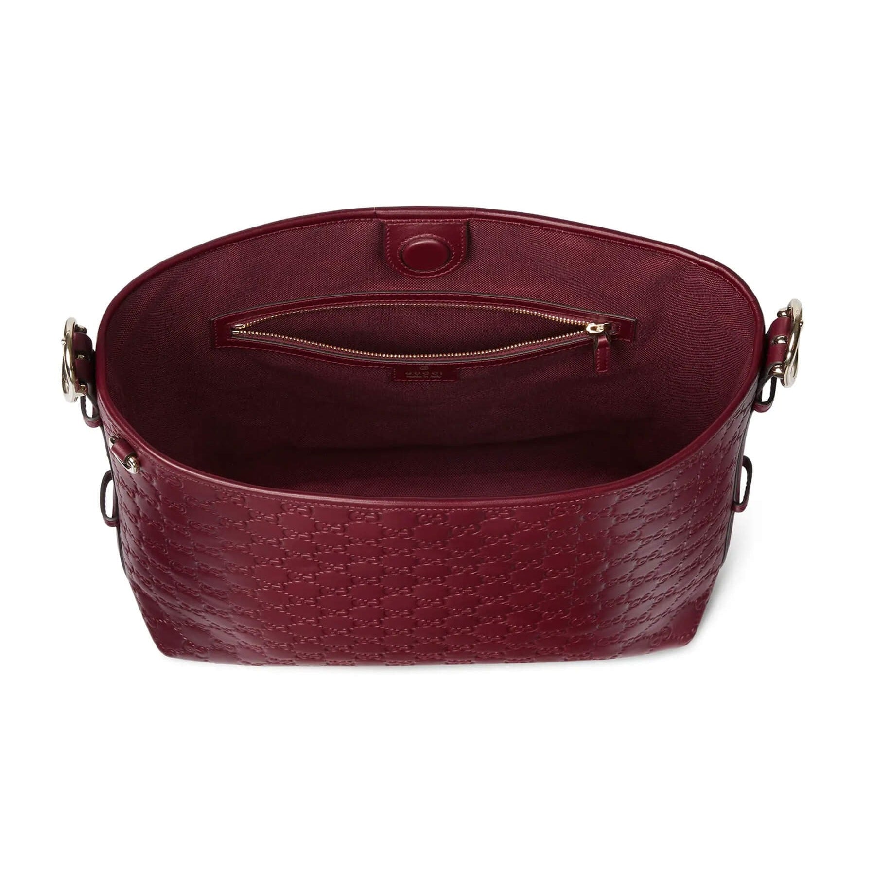 Gucci GG Calfskin Emblem Medium Shoulder Bag – Rose Ancora