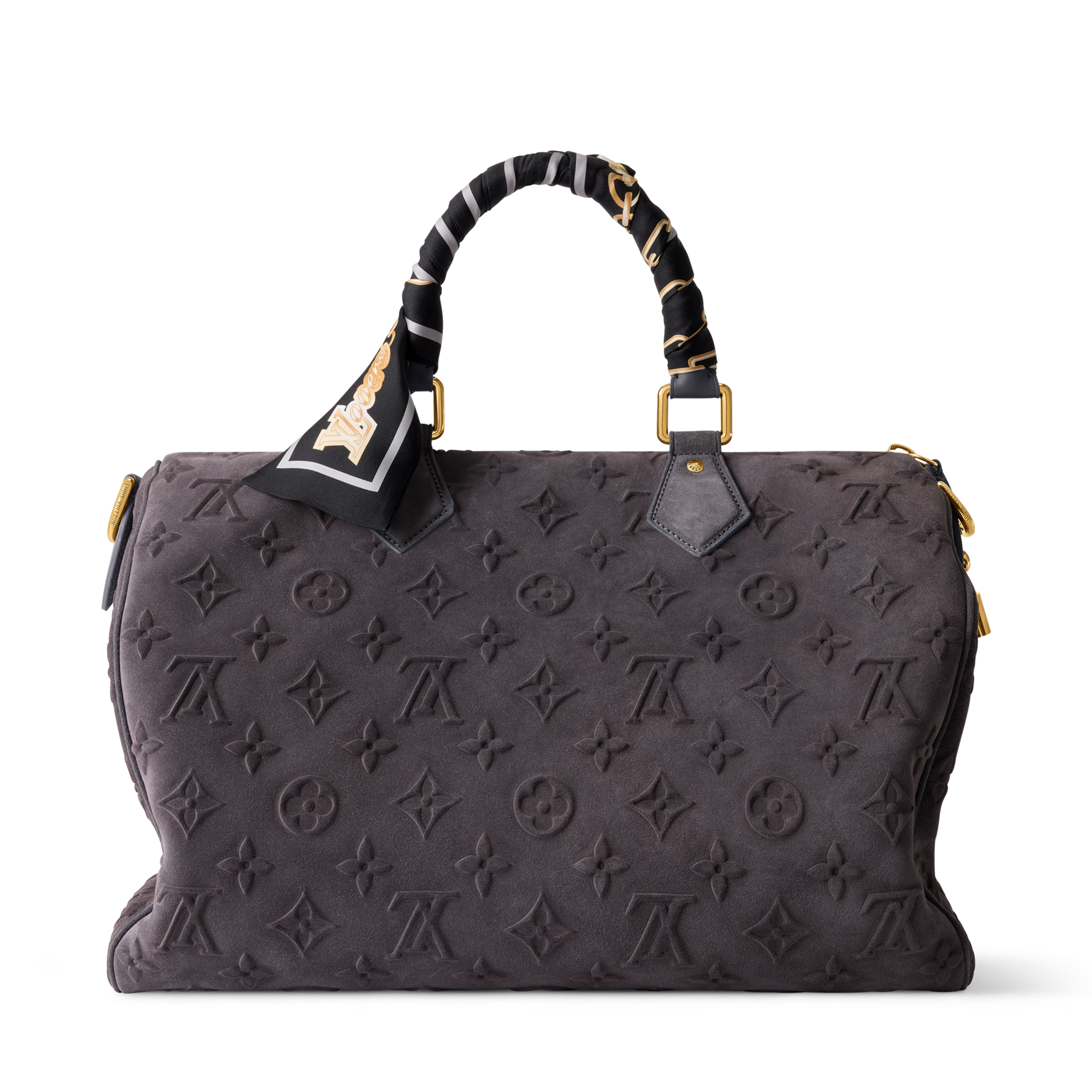 Louis Vuitton Autres Cuirs Monogram Speedy P9 Bandoulière 40 Duffle Bag – Gray