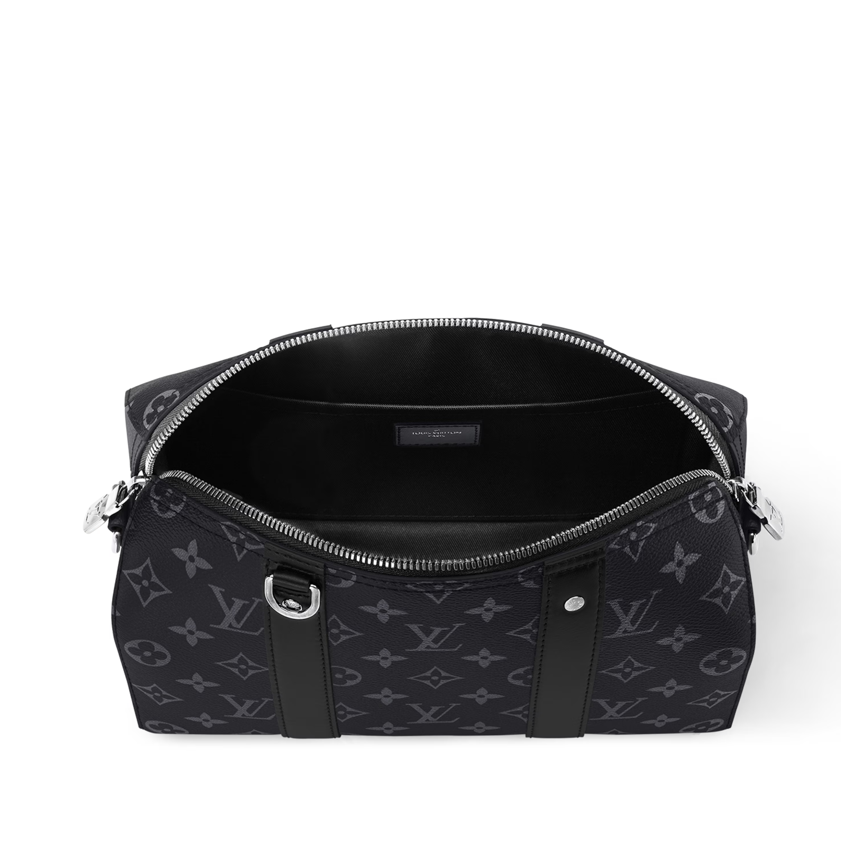 Louis Vuitton Monogram Eclipse City Keepall Duffle Bag – Black