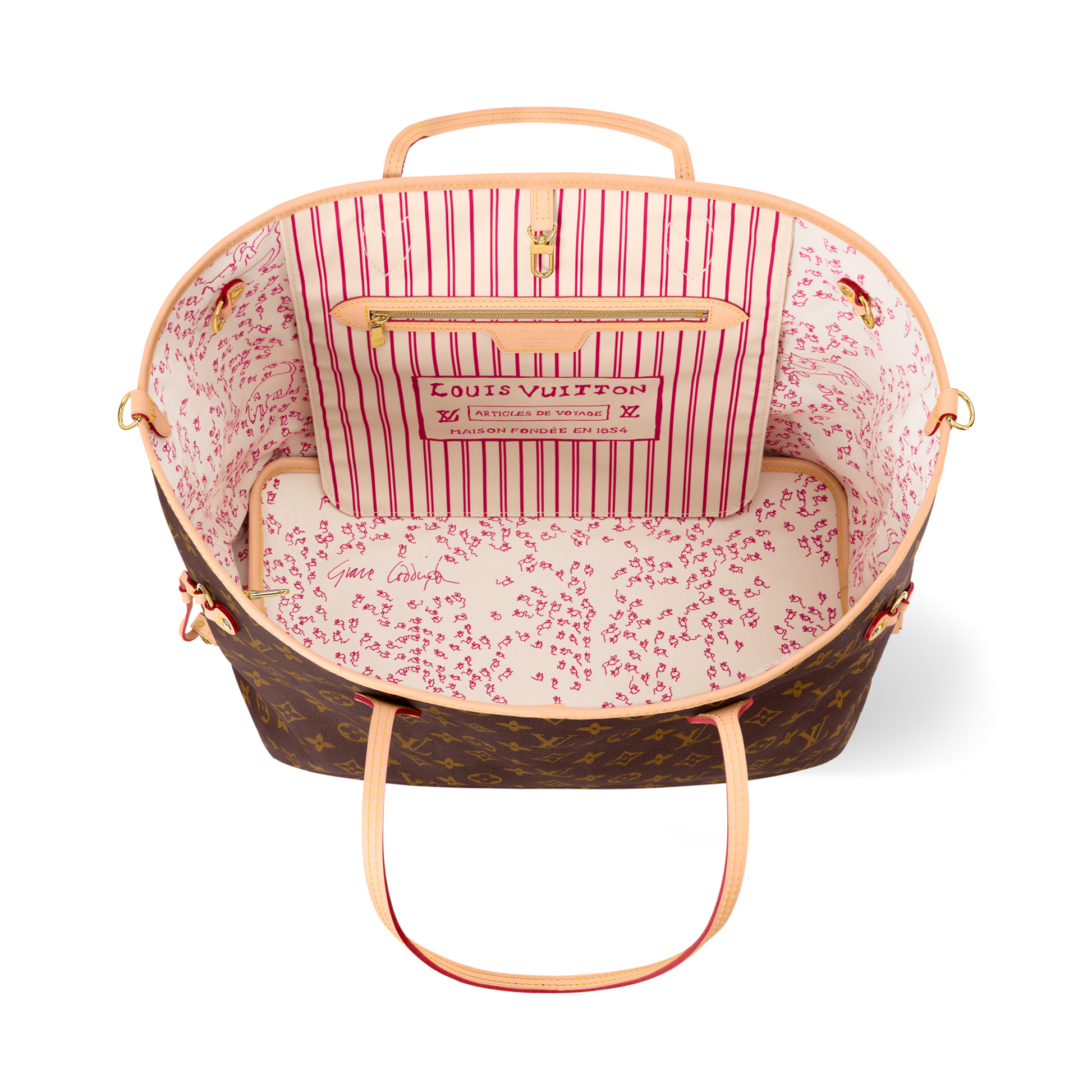 Louis Vuitton Neverfull Inside Out GM Handbag – Monogram Beige