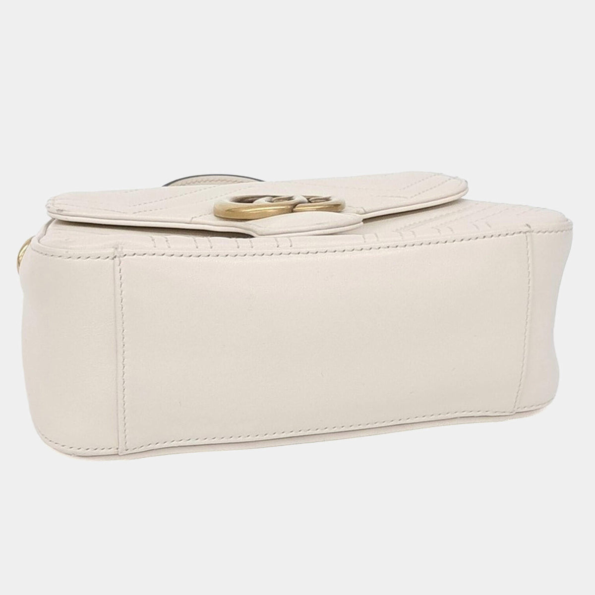 Gucci GG Marmont Top Handle Bag - White