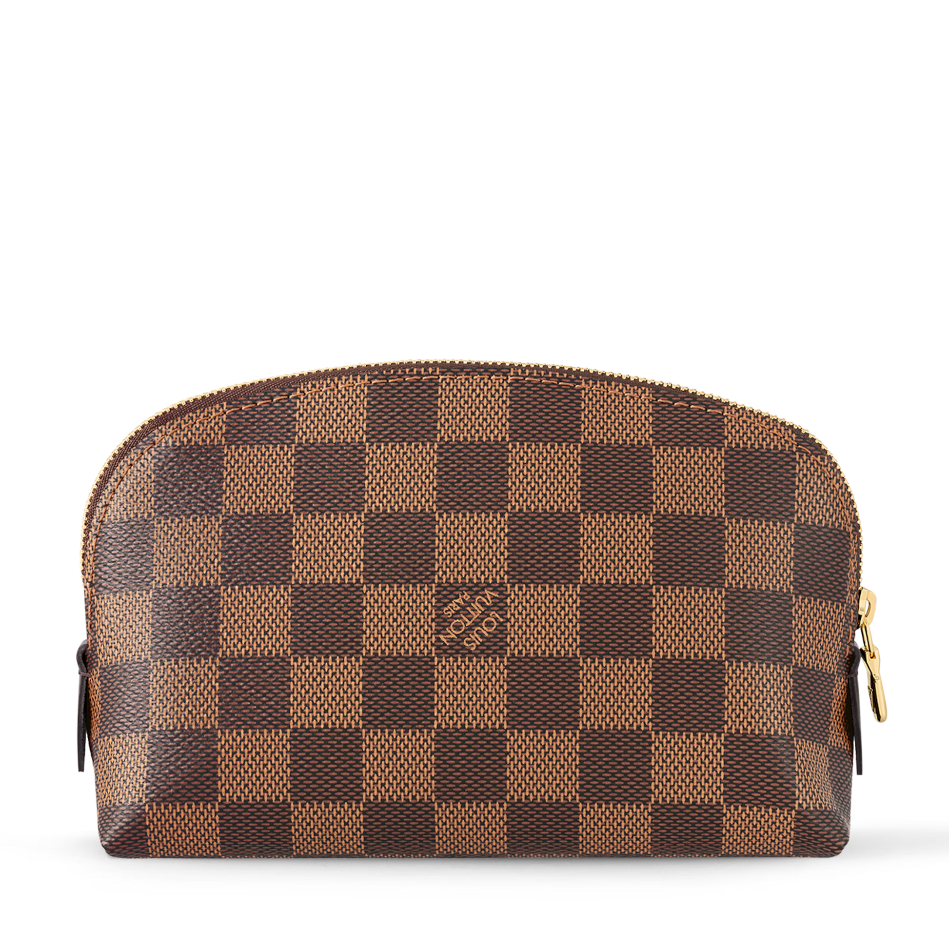Louis Vuitton Damier Ebene Canvas Cosmetic Pouch PM – Brown