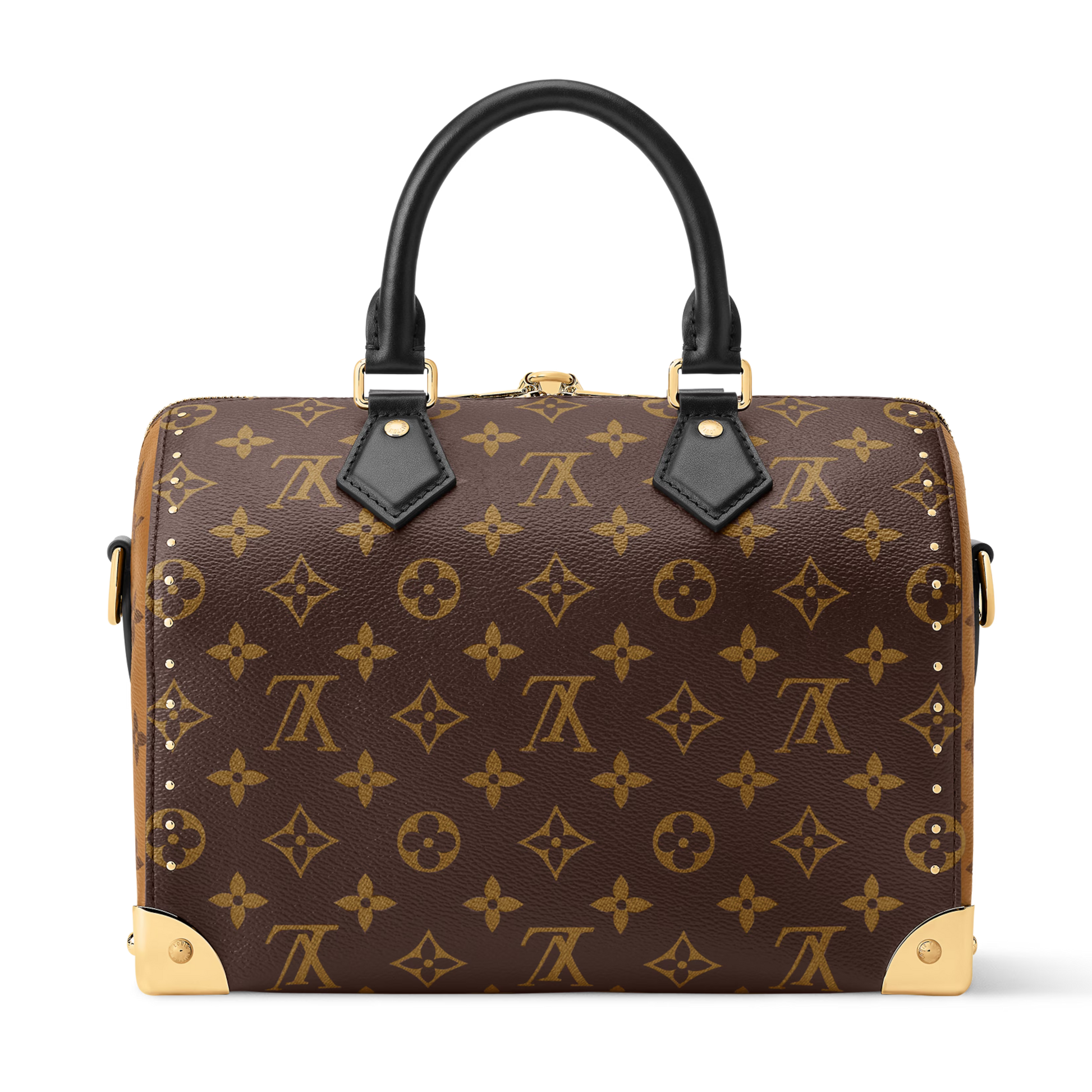 Louis Vuitton Monogram Canvas Speedy Trunk 25 Handbag – Brown