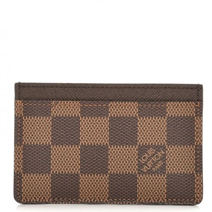 Louis Vuitton Damier Ebene Card Holder - Brown