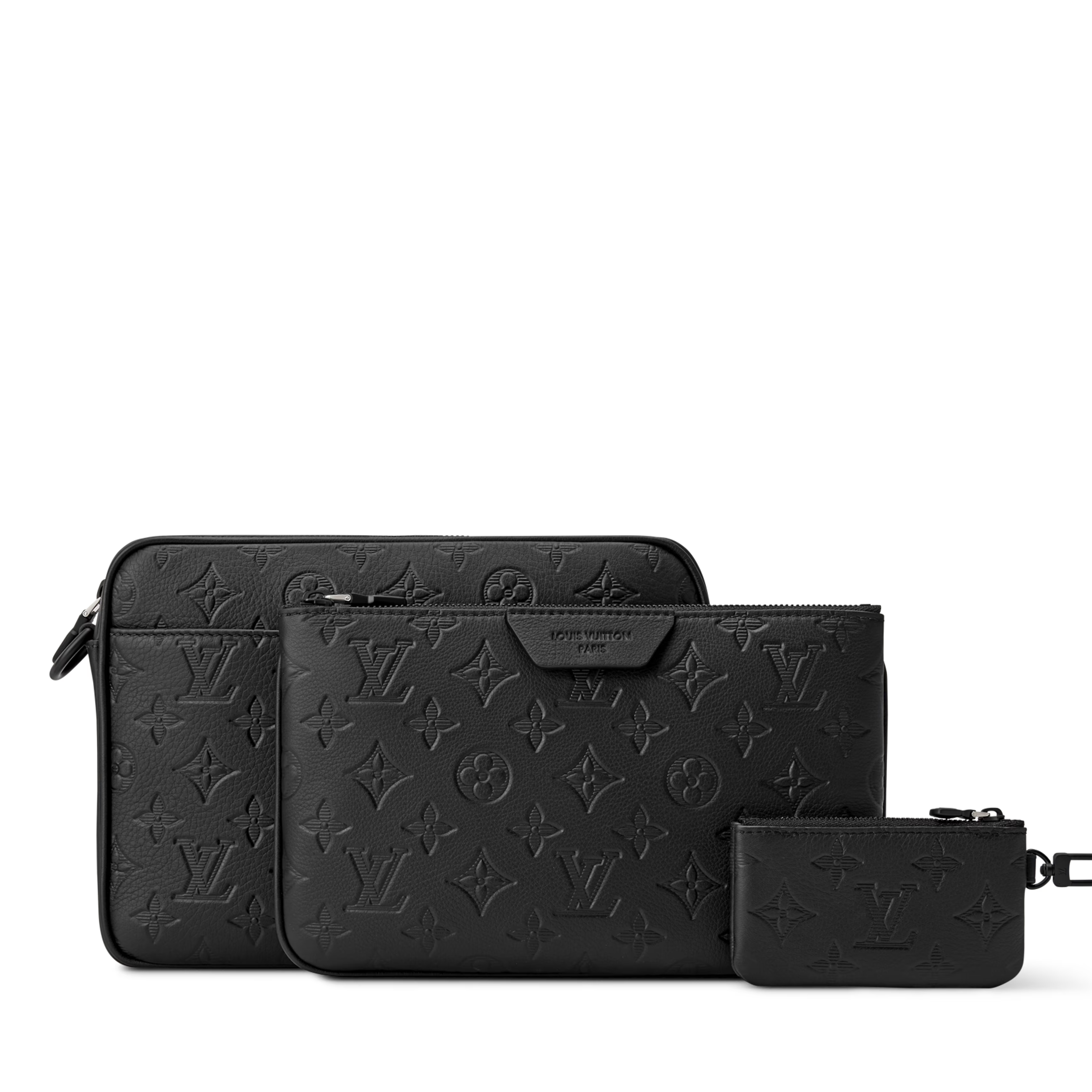 Louis Vuitton Monogram Shadow Trio Messenger Bag – Black