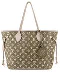 Louis Vuitton Spring In The City Neverfull MM - Khaki Beige and Cream