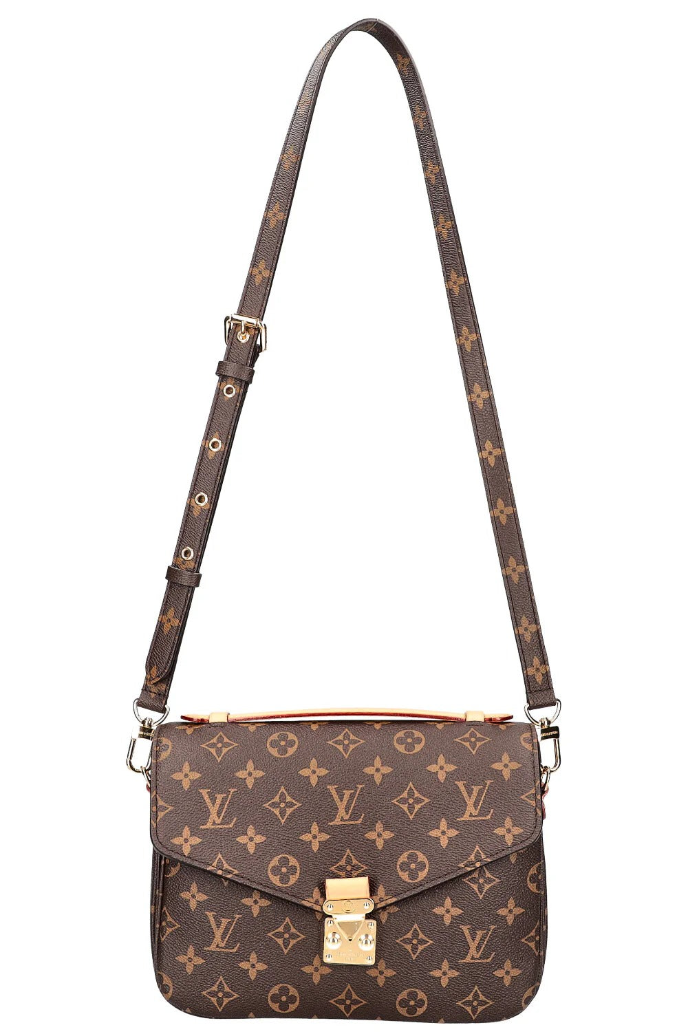 Louis Vuitton Monogram Canvas Pochette Metis Tote Bag – Brown
