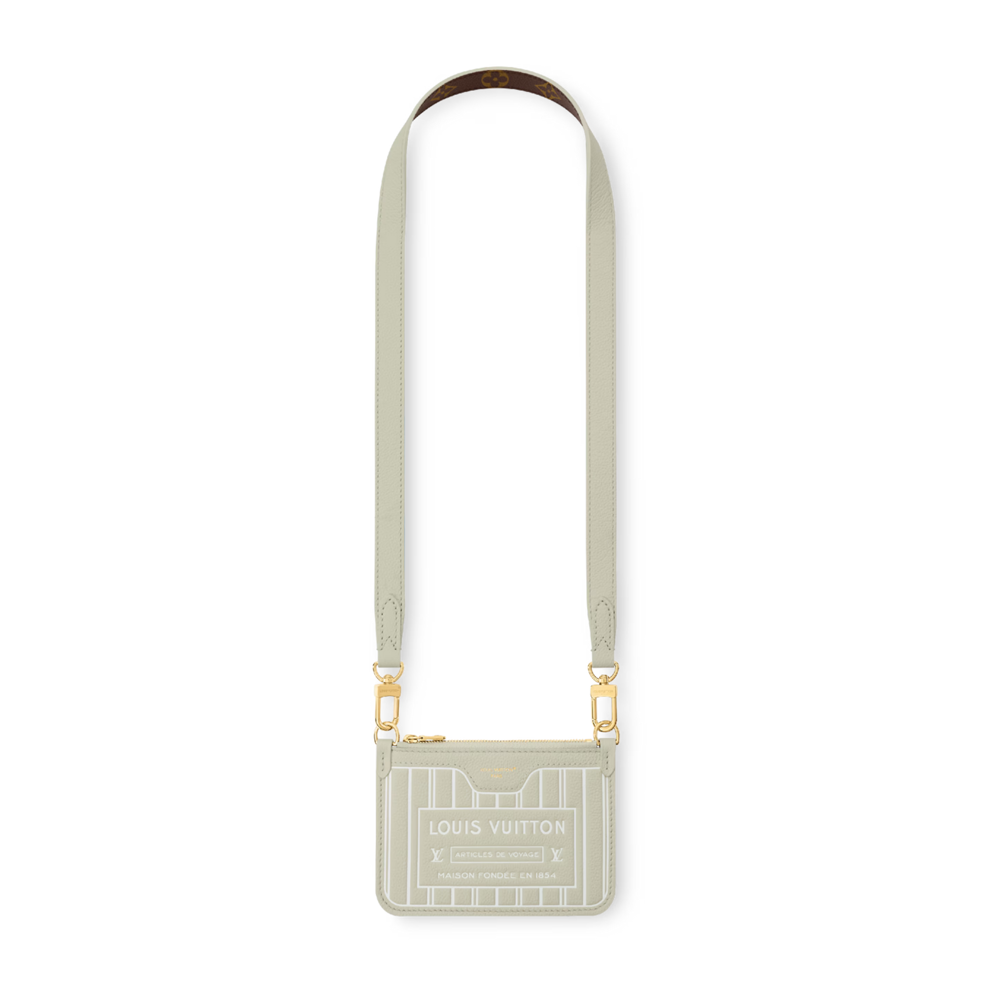 Louis Vuitton Monogram Celadon Neverfull Bandoulière Inside Out BB Handbag – Beige